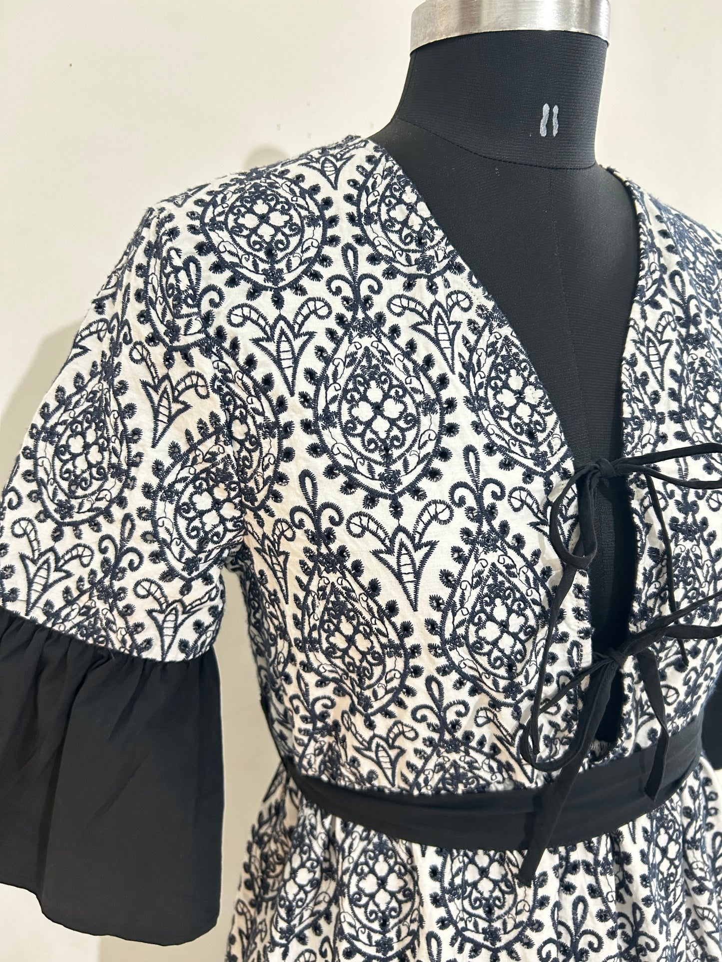 Cotton Full embroidered dress