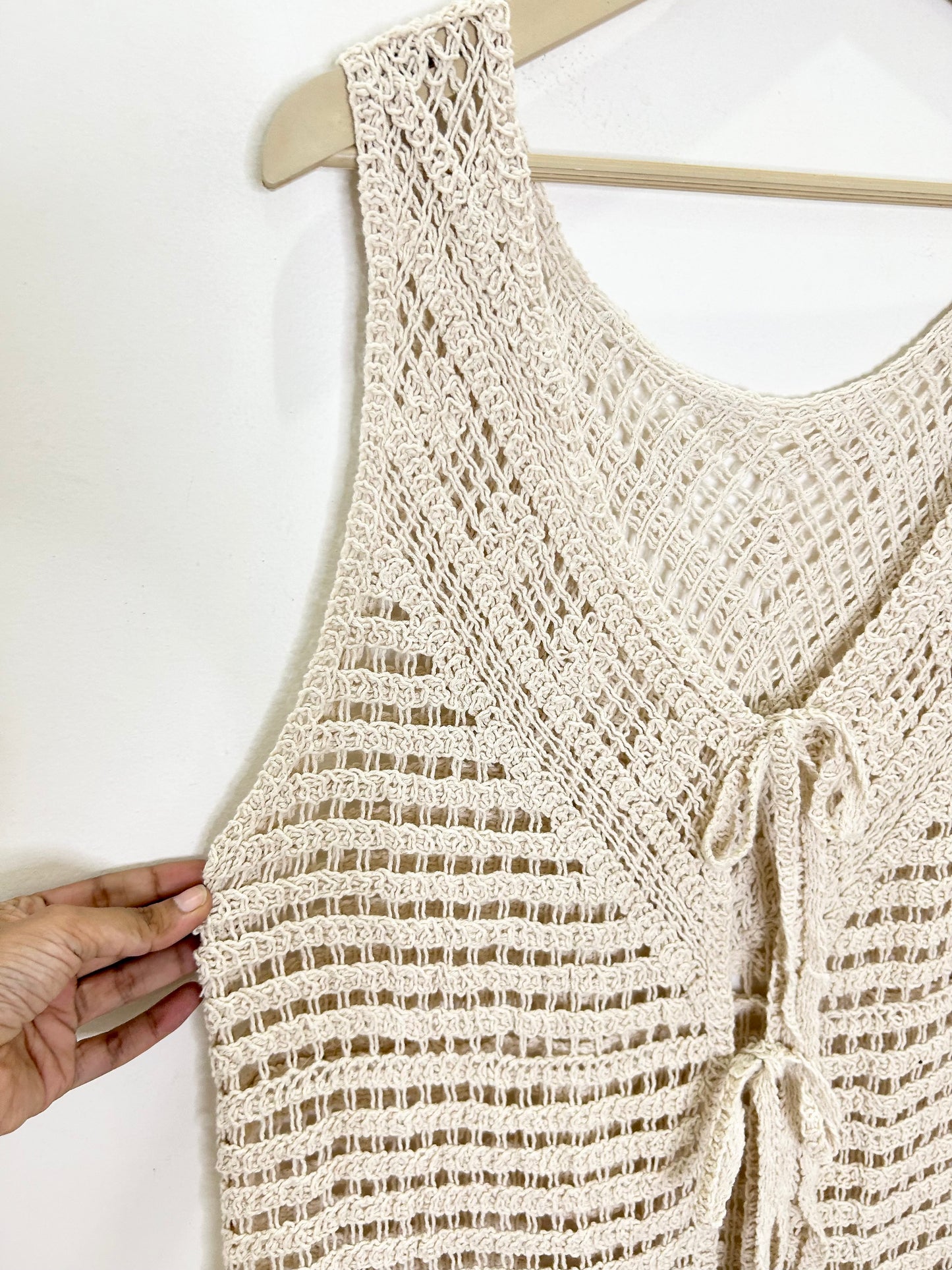 Crochet Beige Shrug