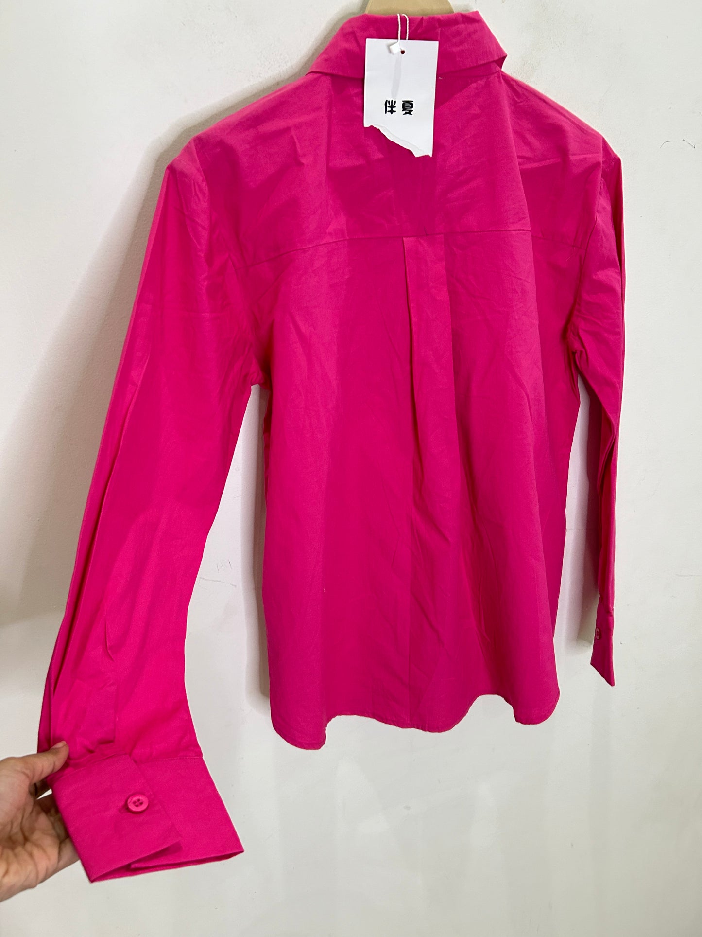 Heart Embellished Cotton Pink Shirt