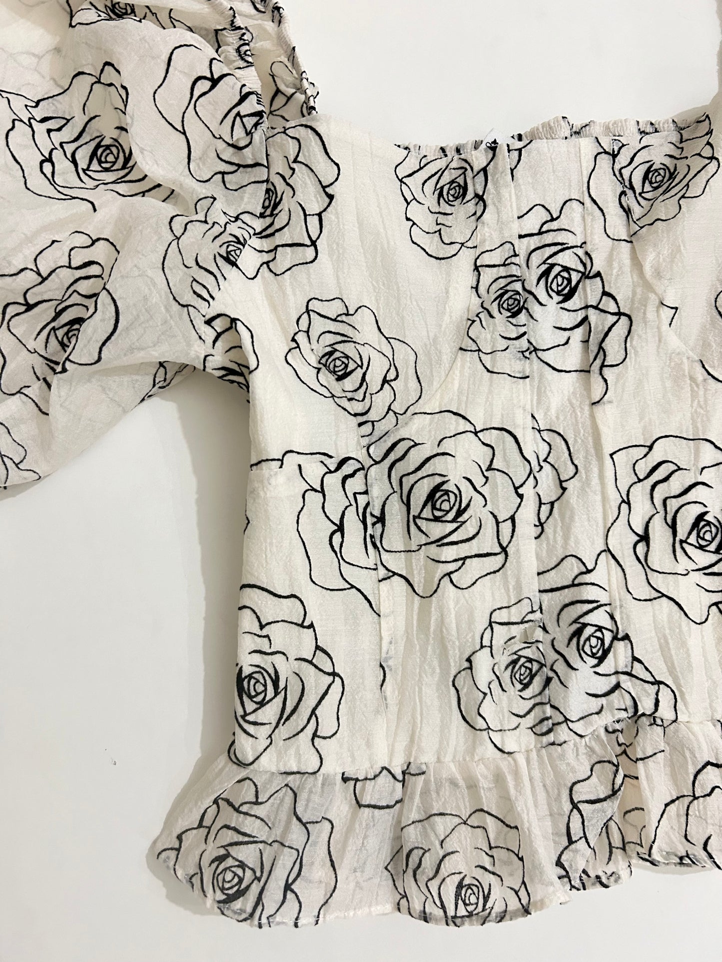 Rose Print Top