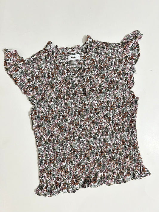 Floral Ruched Top