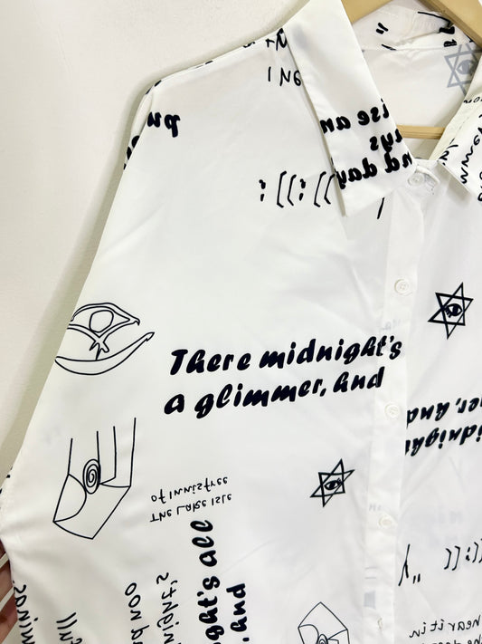 Letter Shirt: Chest: 50”