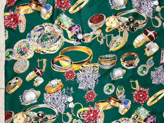 Gems & Stones Scarf 40” x 42”