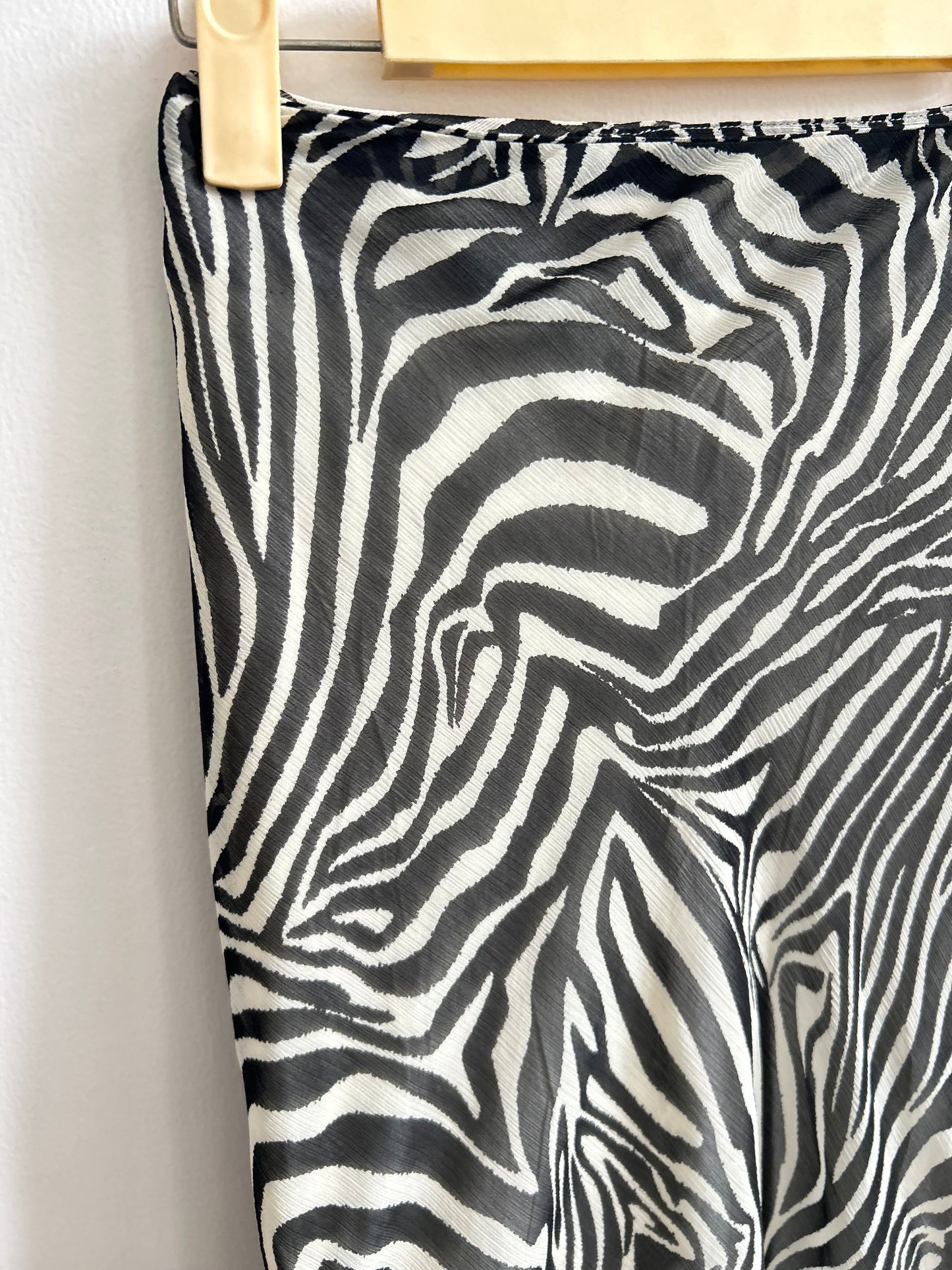 BOOHOO Zebra Print Skirt: 34”