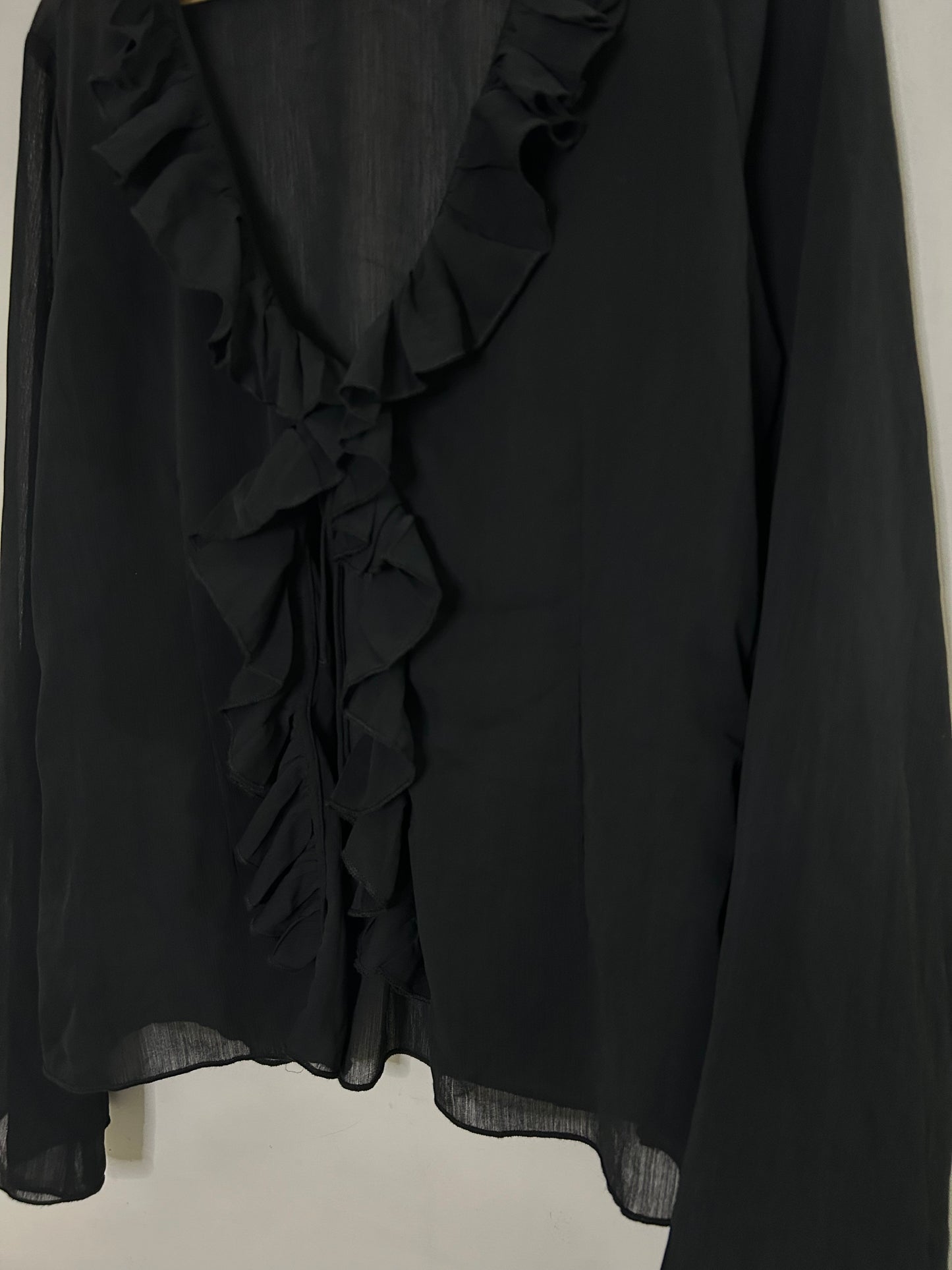 Ruffle Blouse: Bust- Till 42”