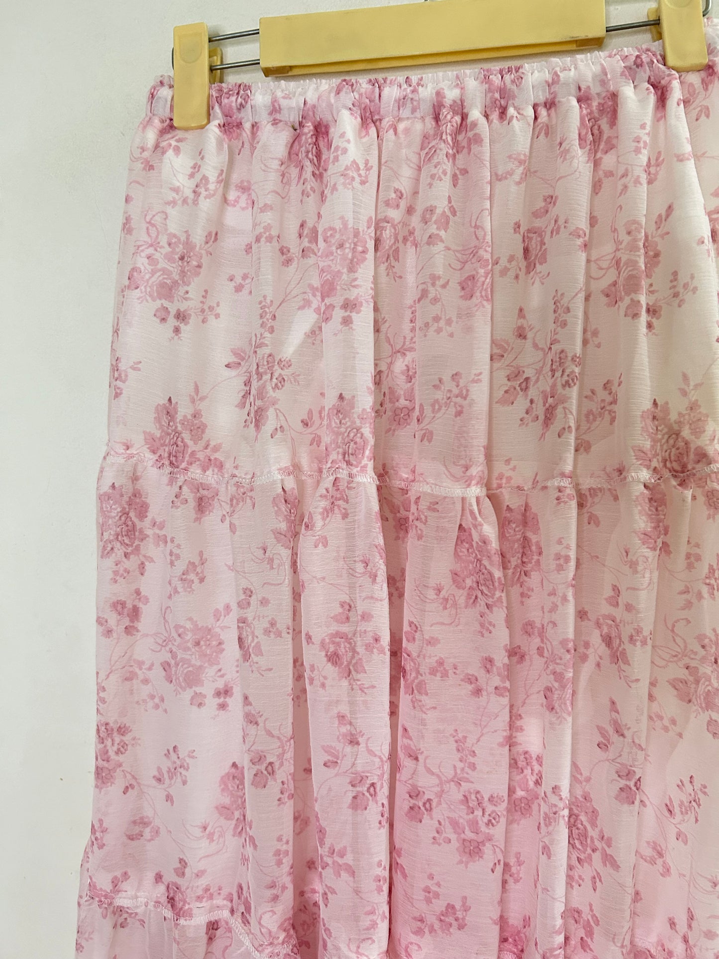 Pink Floral Skirt