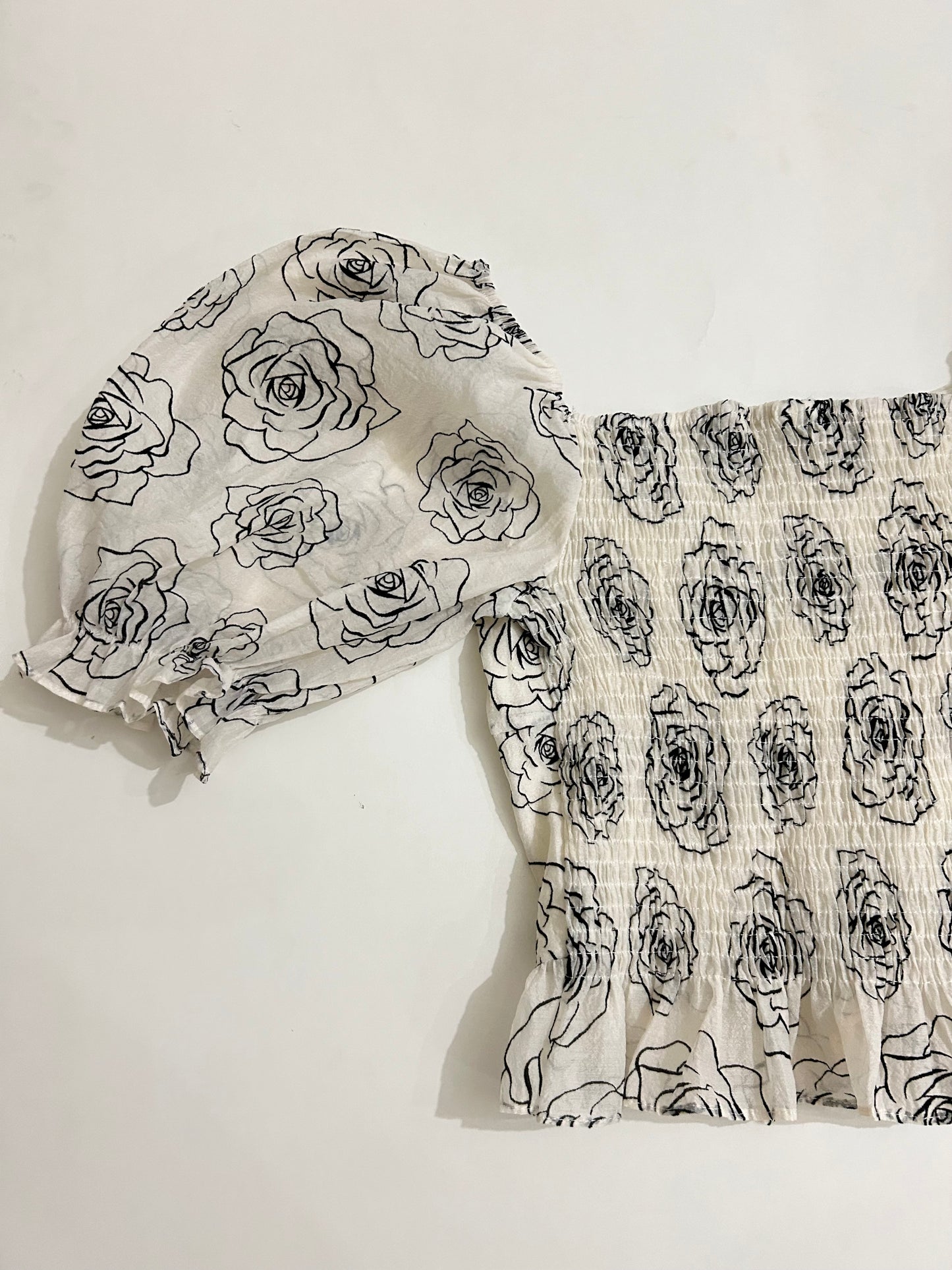 Rose Print Top