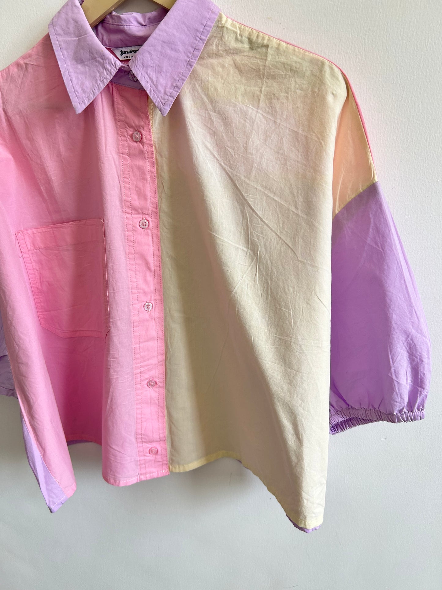 Pastel Color block Shirt