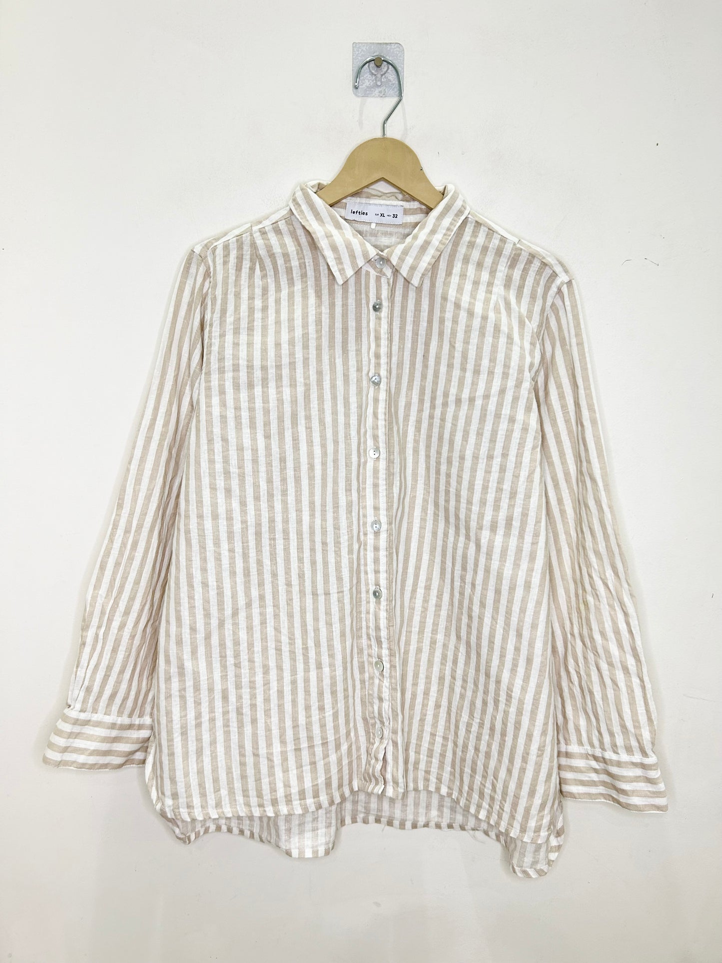 Beige Striped Shirt