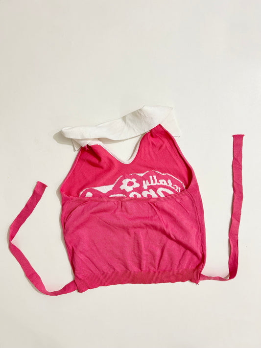 Halter neck Pink Top