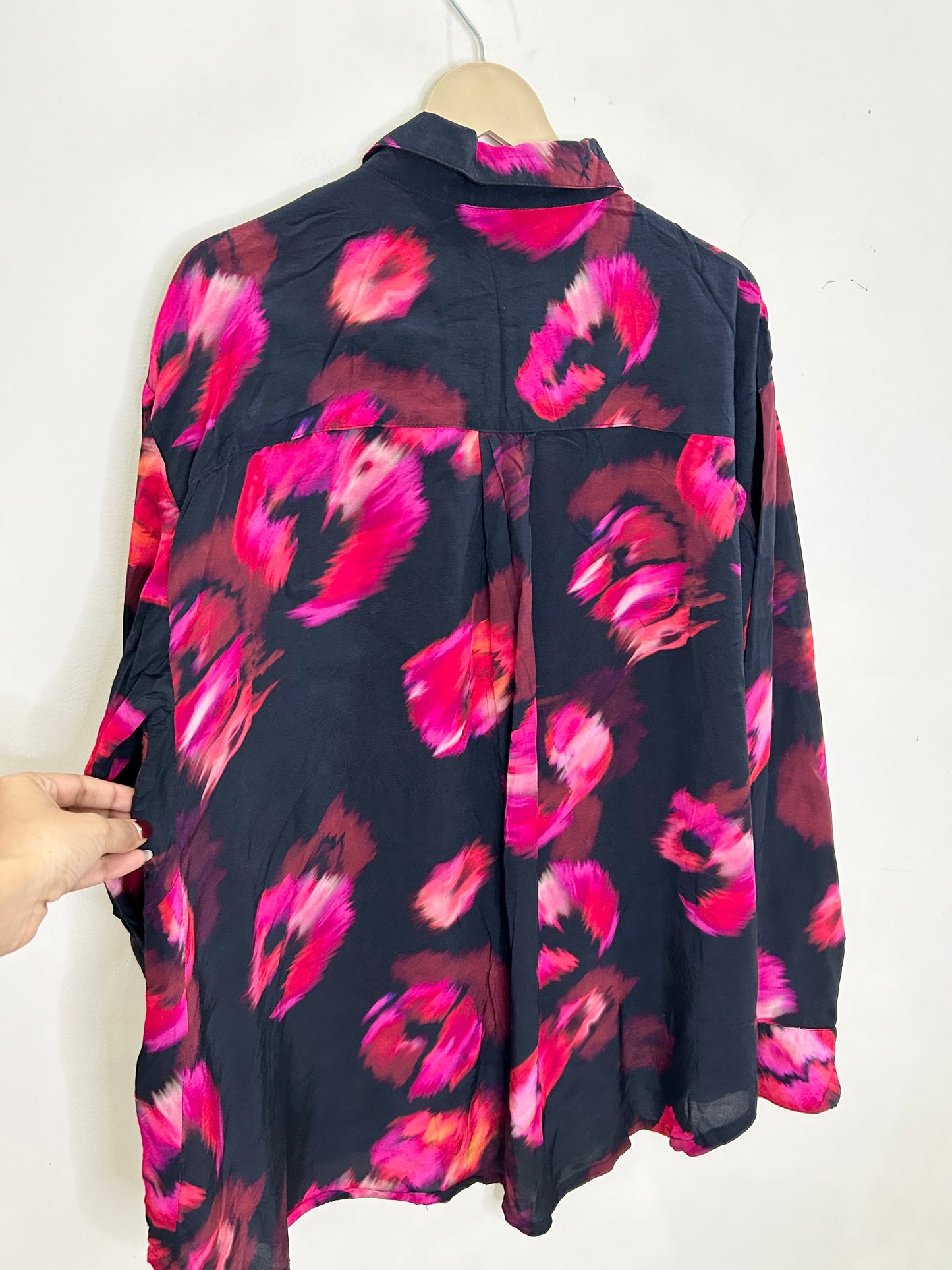 Pink Black Abstract Shirt