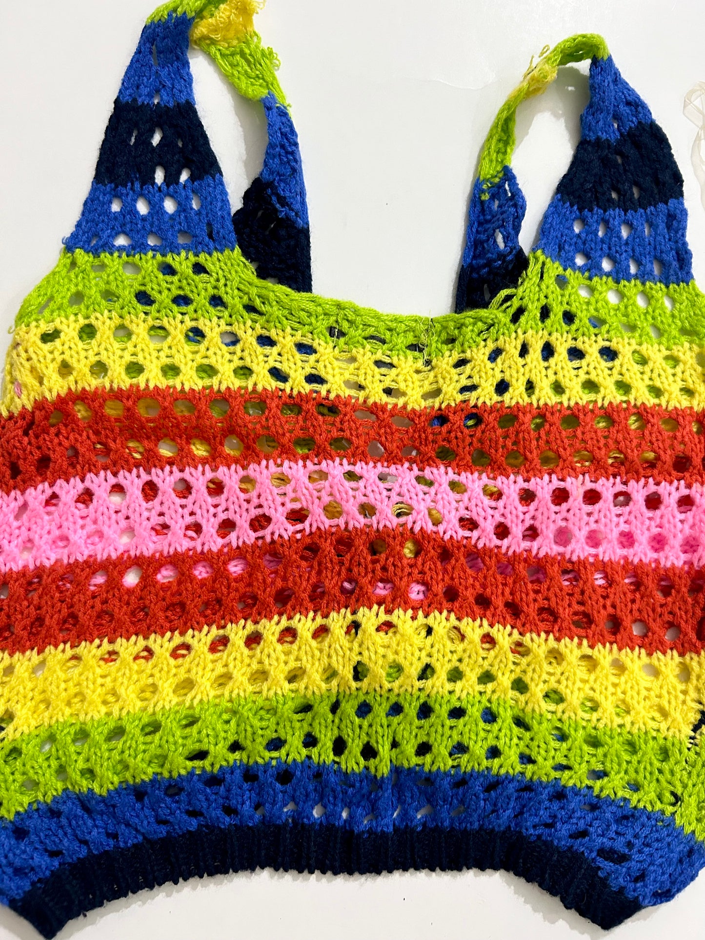 Rainbow Top: Bust- 30” TO 40”