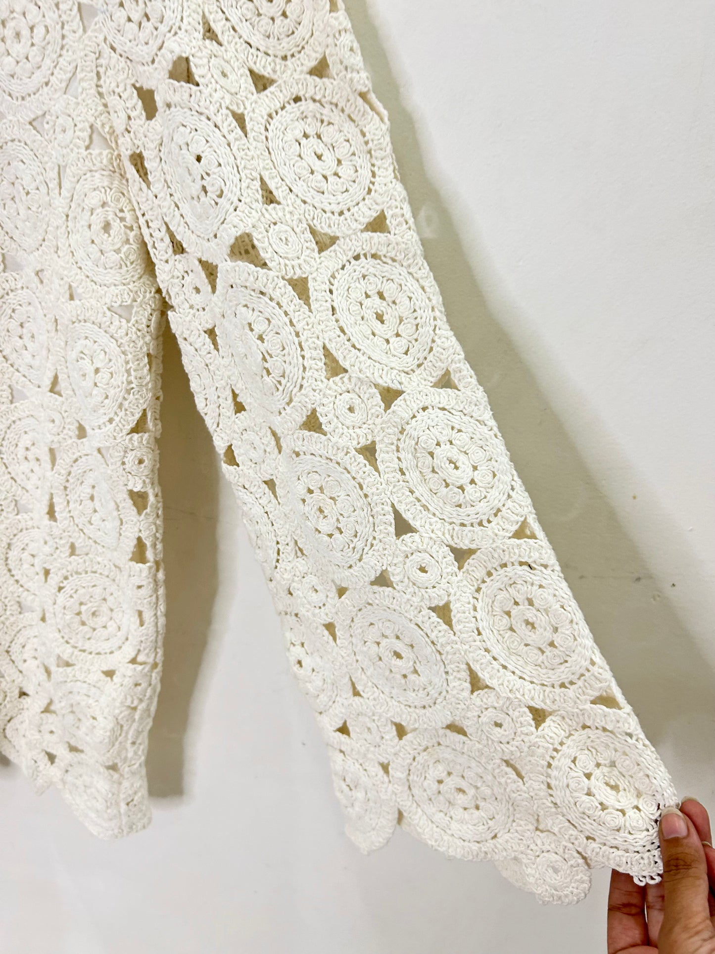 White Crochet Top
