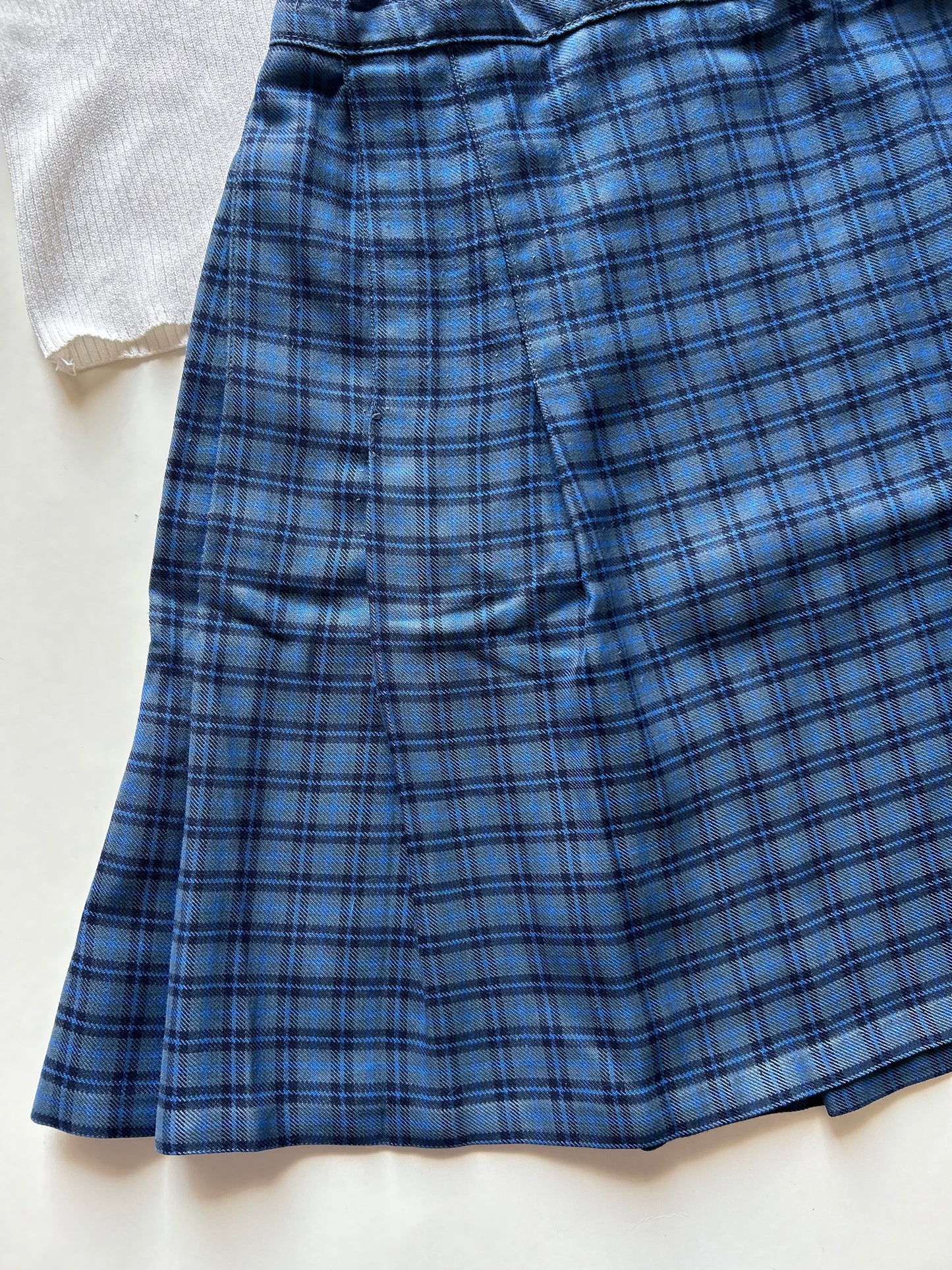 Blue Side Button Skirt Waist: 26”