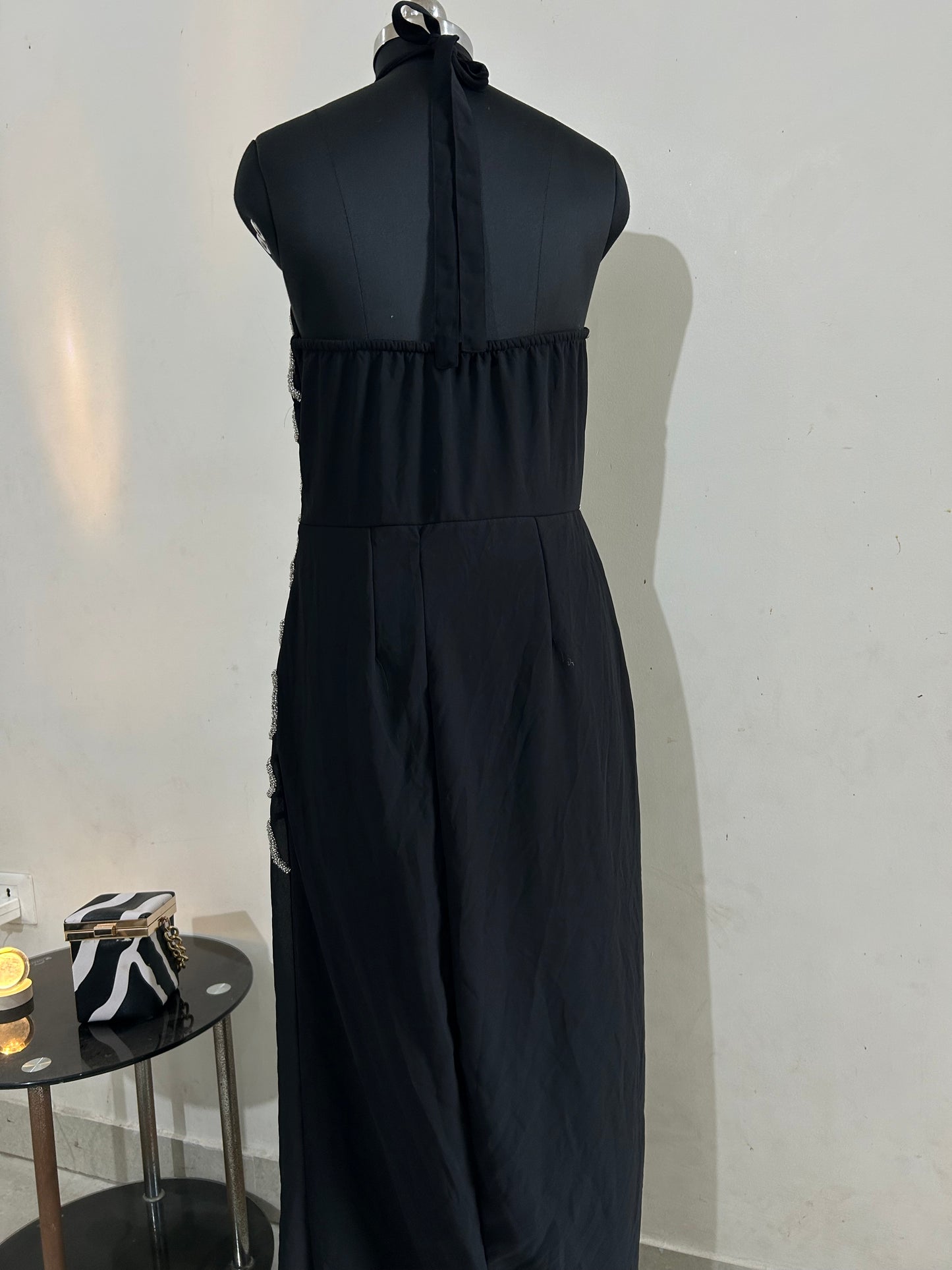 Embellished Halterneck Dress