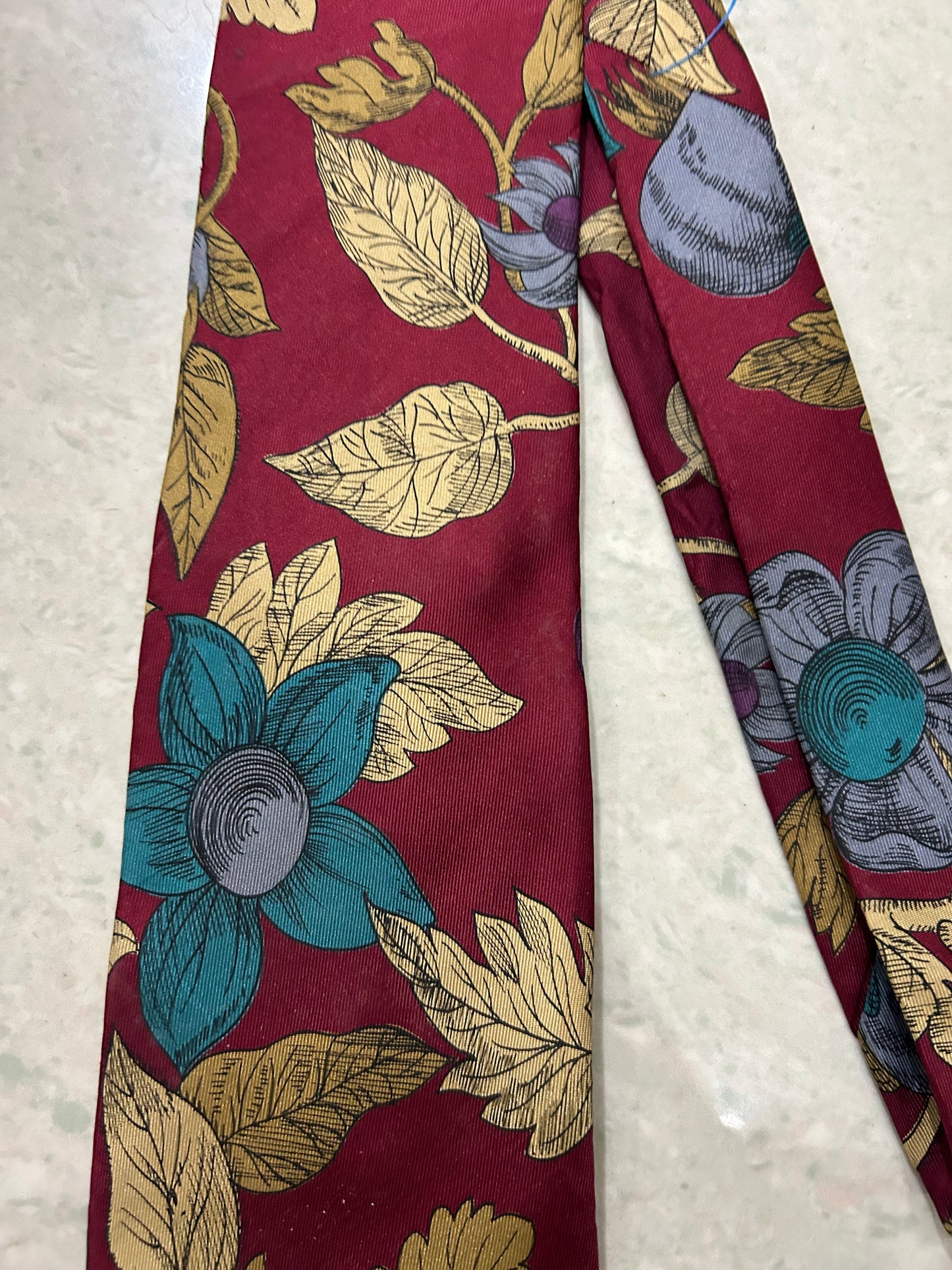 Vintage Abstract Floral Tie