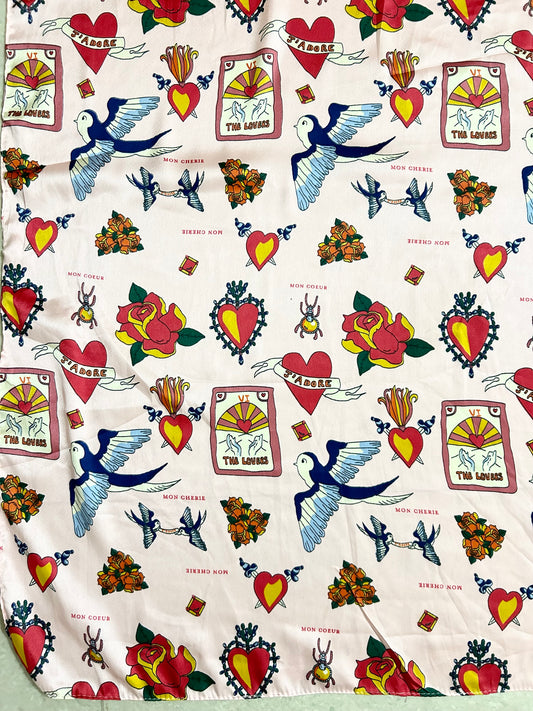 Hearts Scarf 41” x 40”