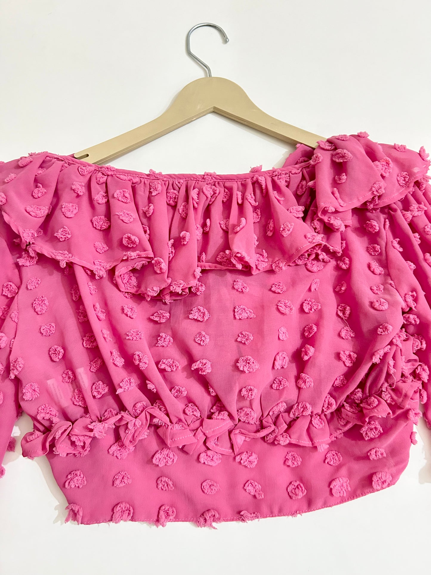 Ruffle Pink Top