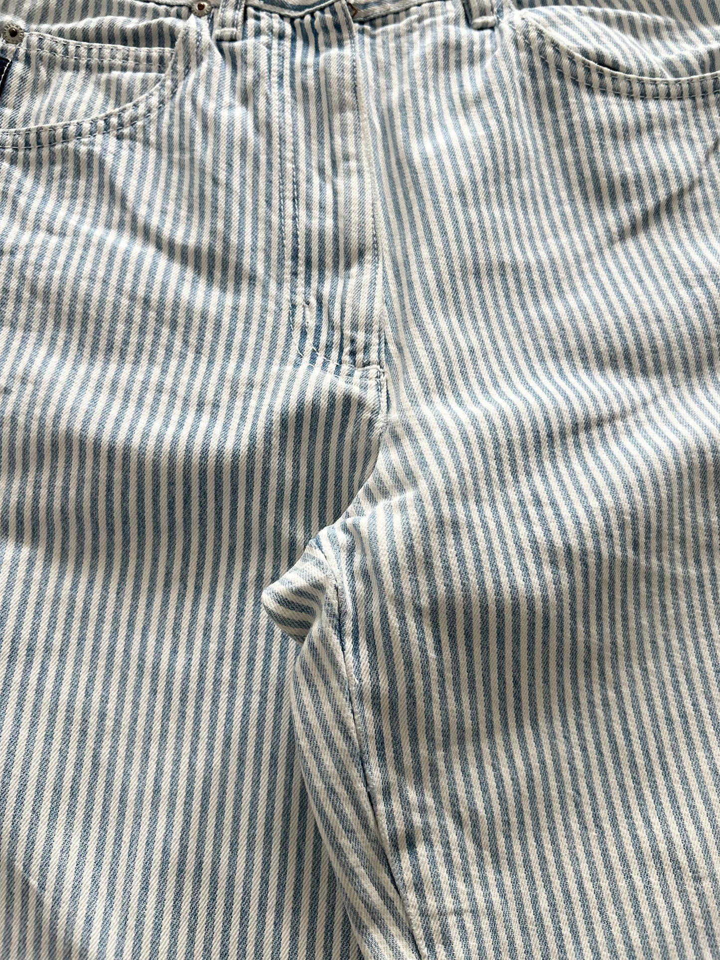 Striped Blue Jeans: 26”