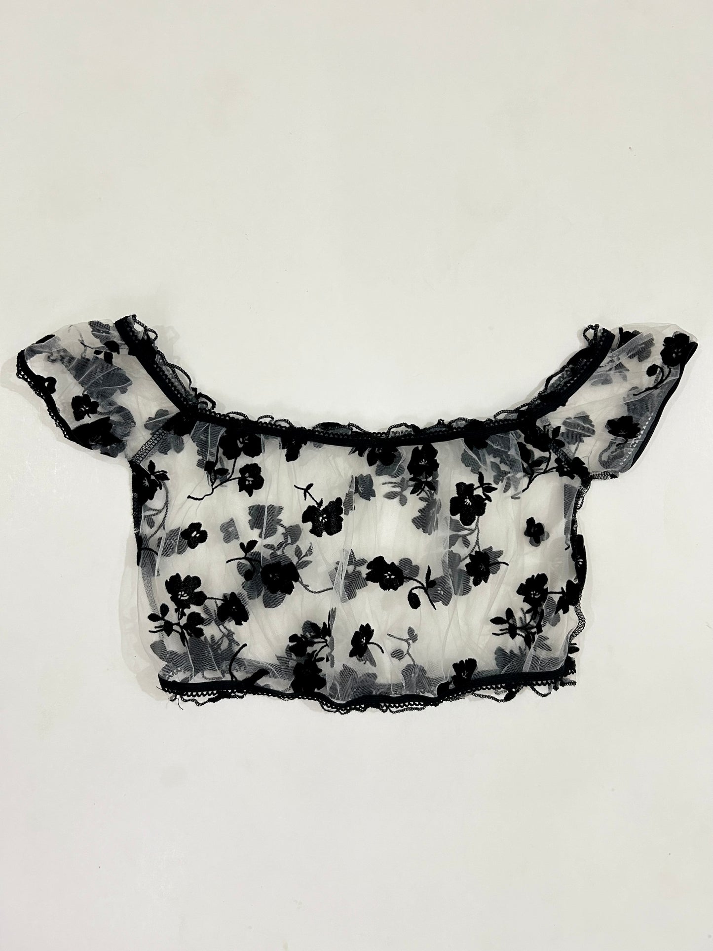 Mesh Floral Top