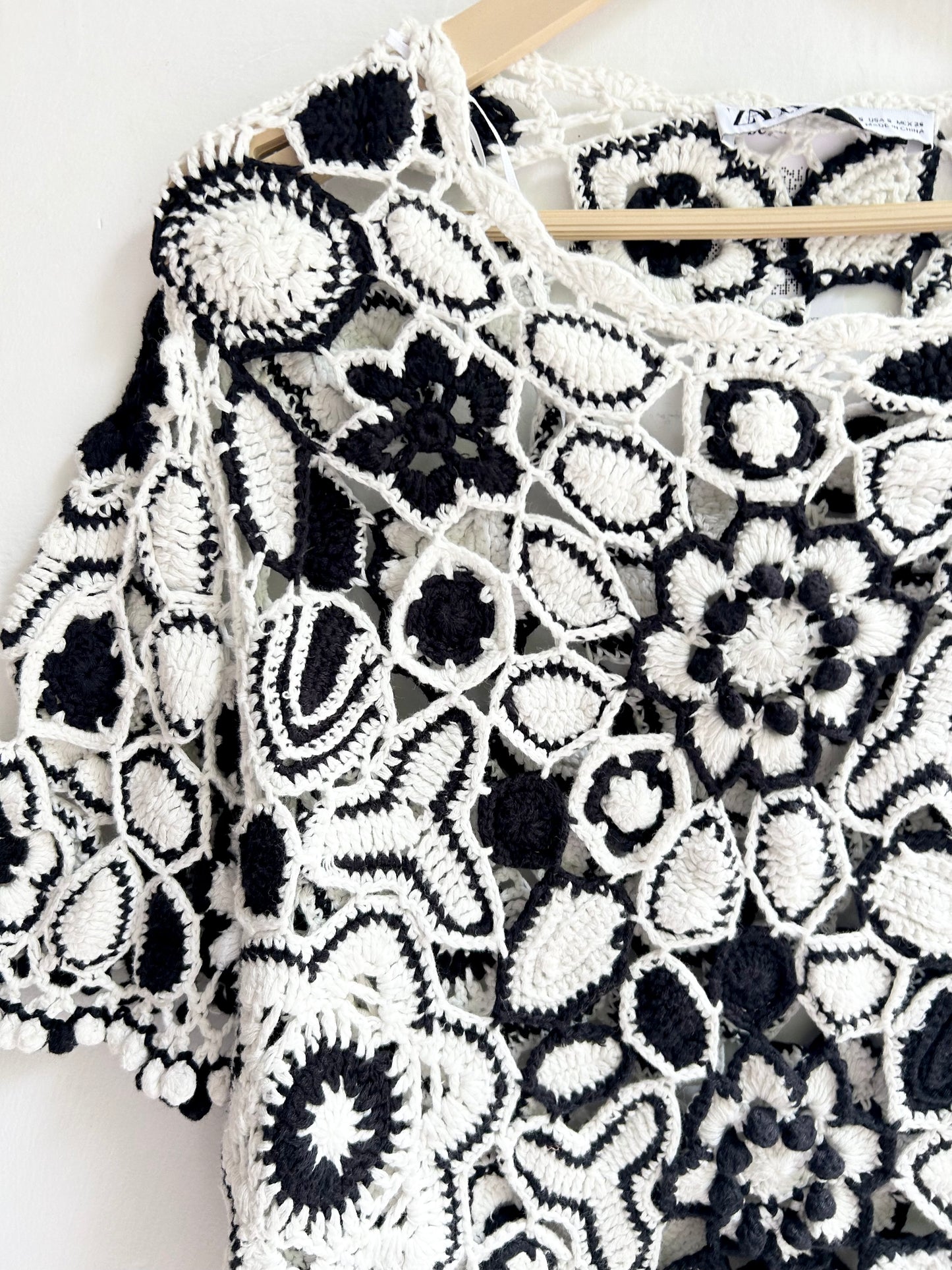 Crochet B&W Top