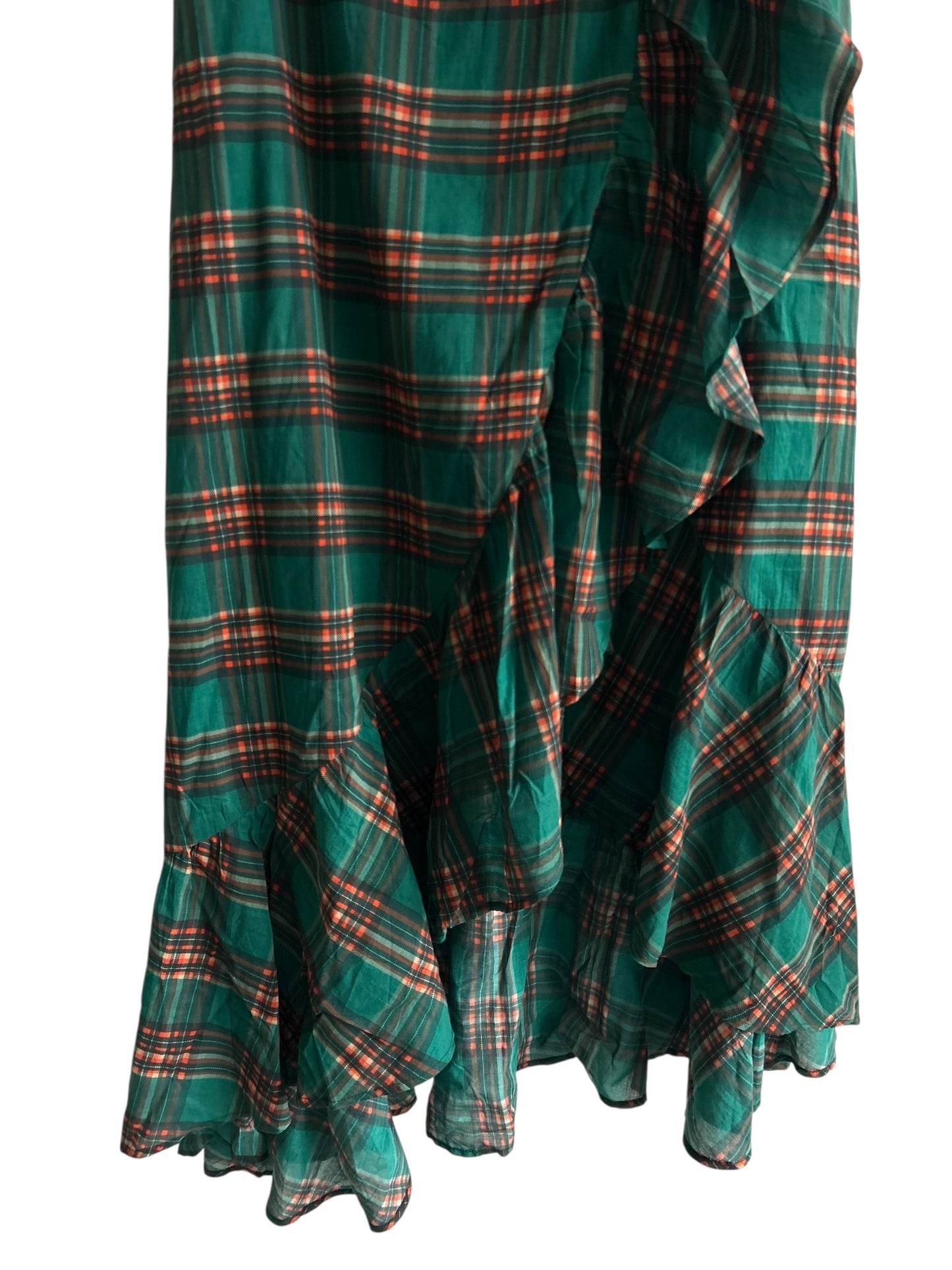 Plaid Ruffle Skirt