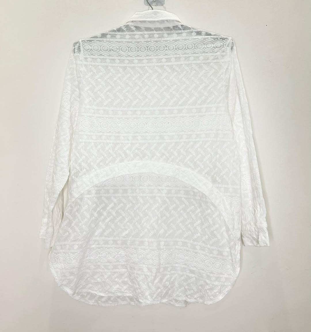 Cotton White Textured Shirt