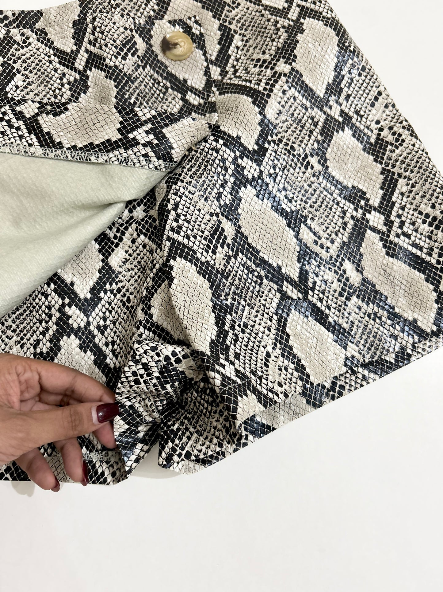 Snake Print Skort