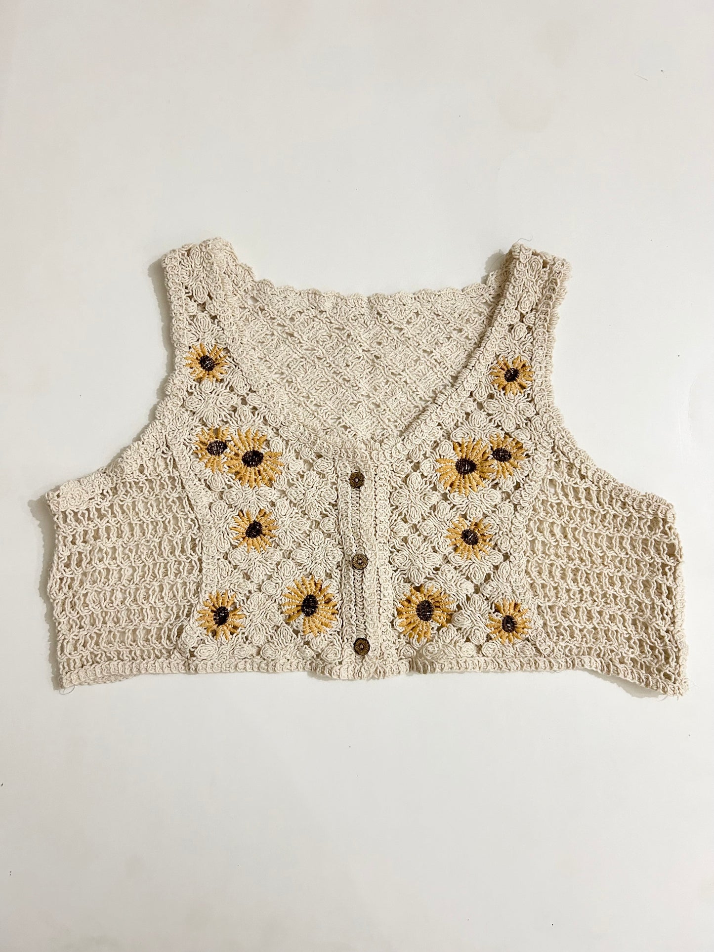 Sunflower Crochet Top