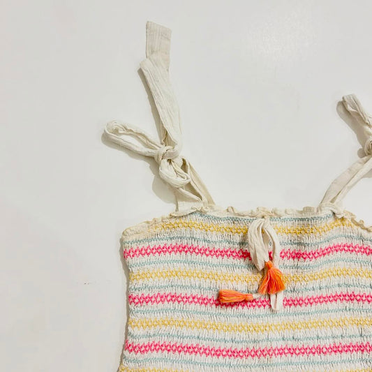 Crochet Multicolor Knot Top