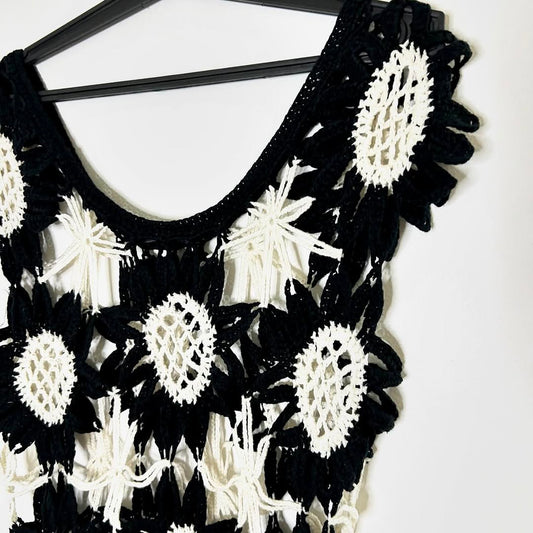 B&W Crochet Top