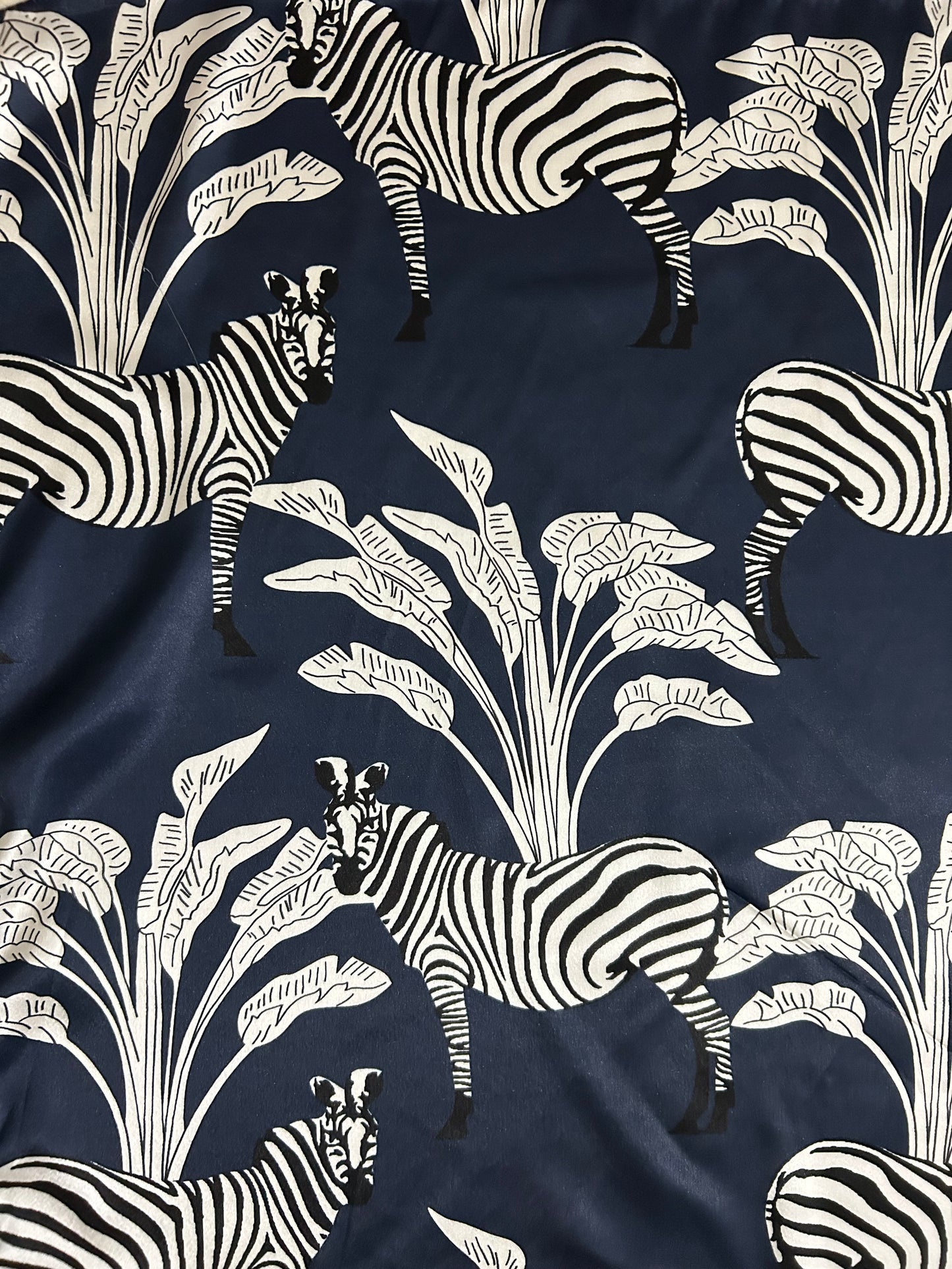 Zebra Print Scarf: 41” x 41”