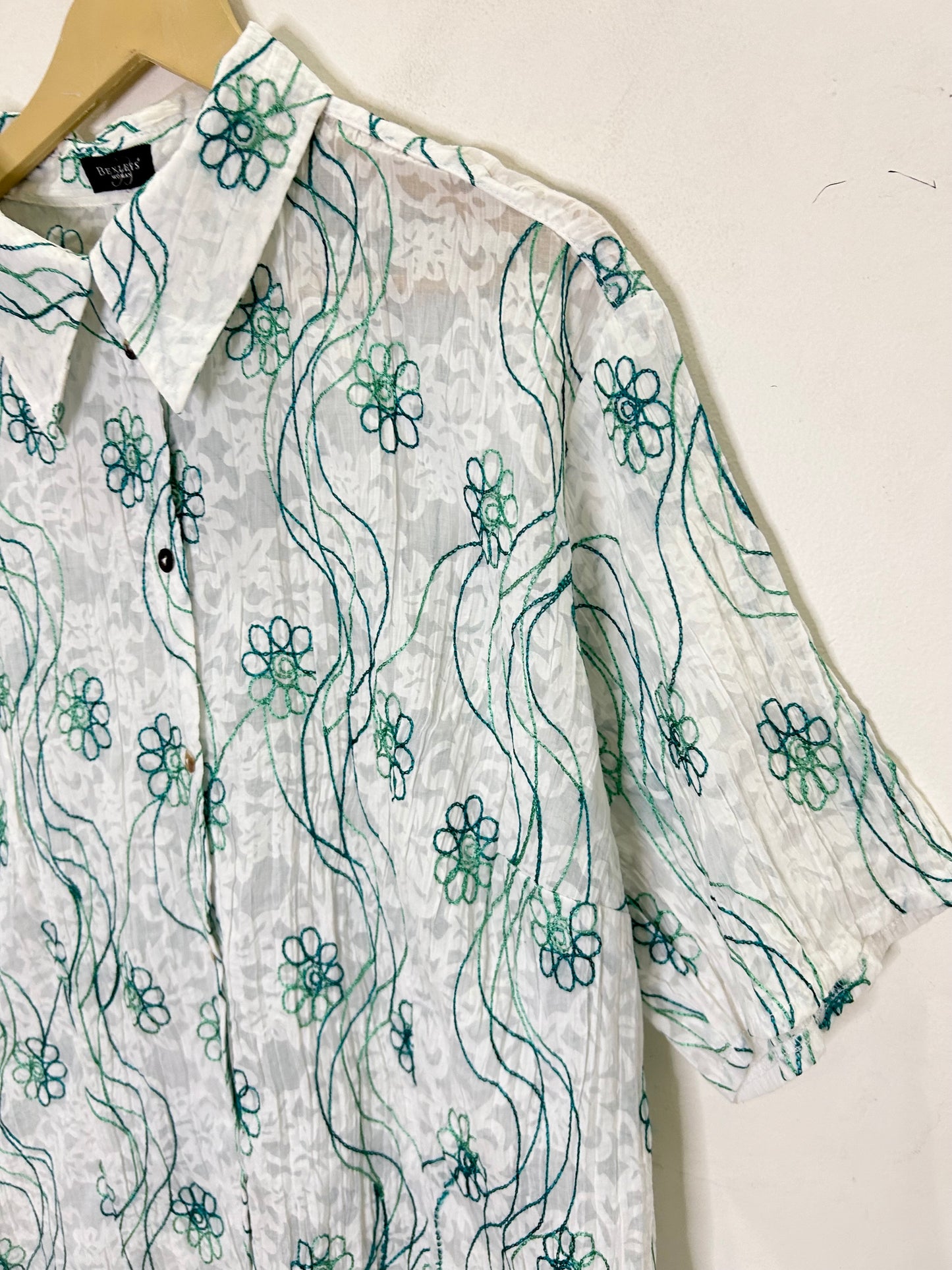 Embroidered Shirt: Chest- 50”