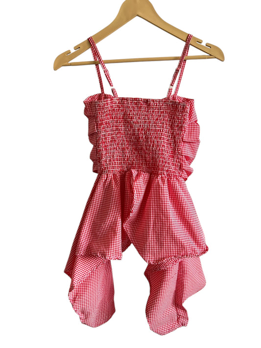 Gingham Red Top