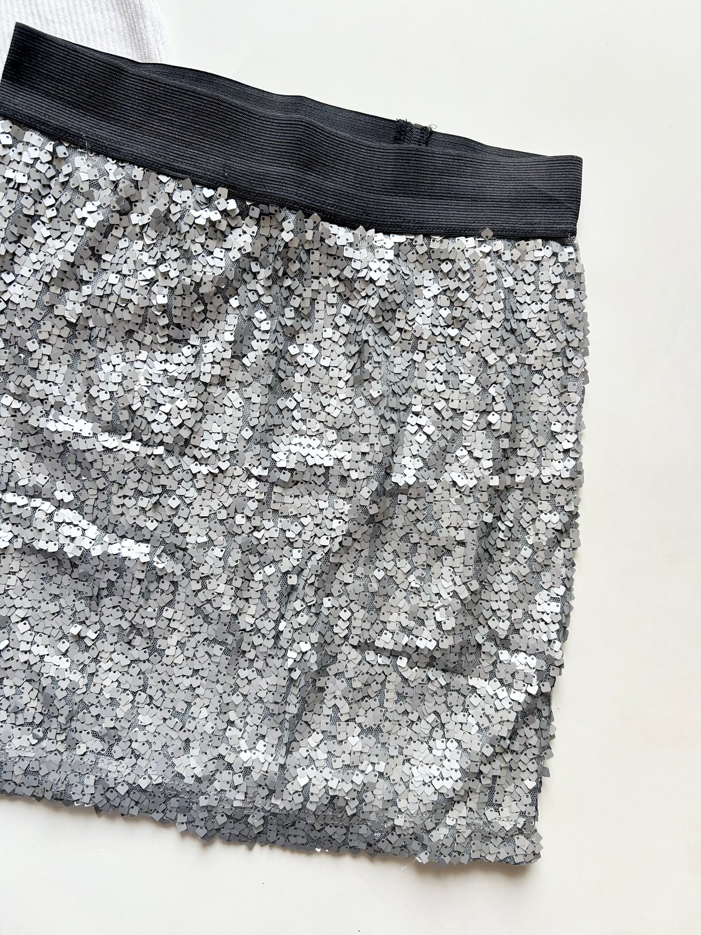 Silver Sequence Skirt