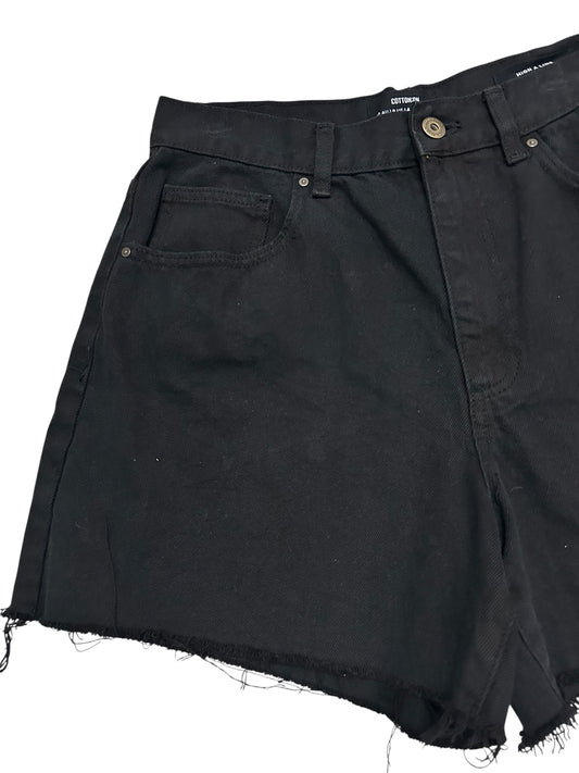 Black Denim Shorts