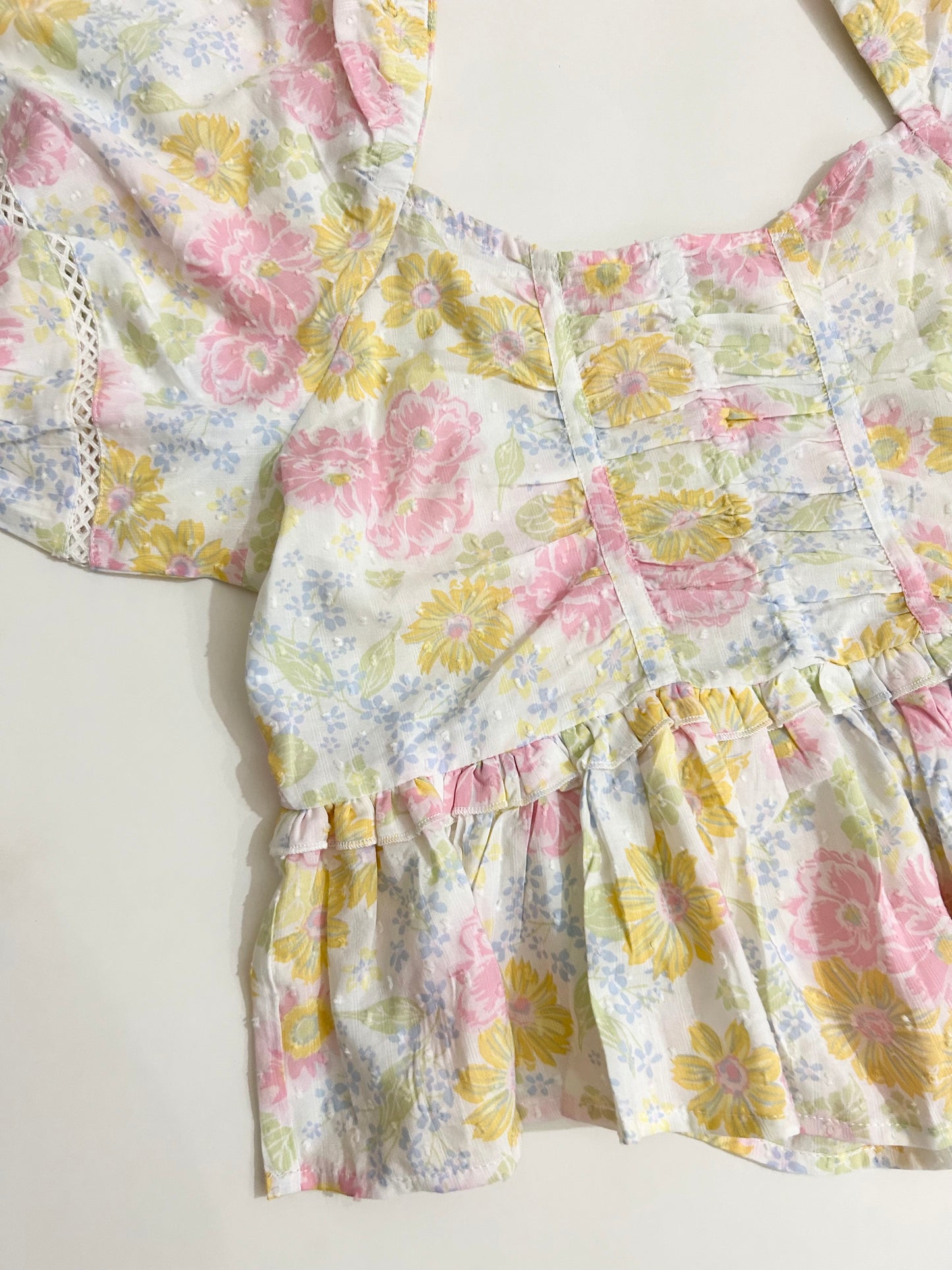 Peplum Floral Top