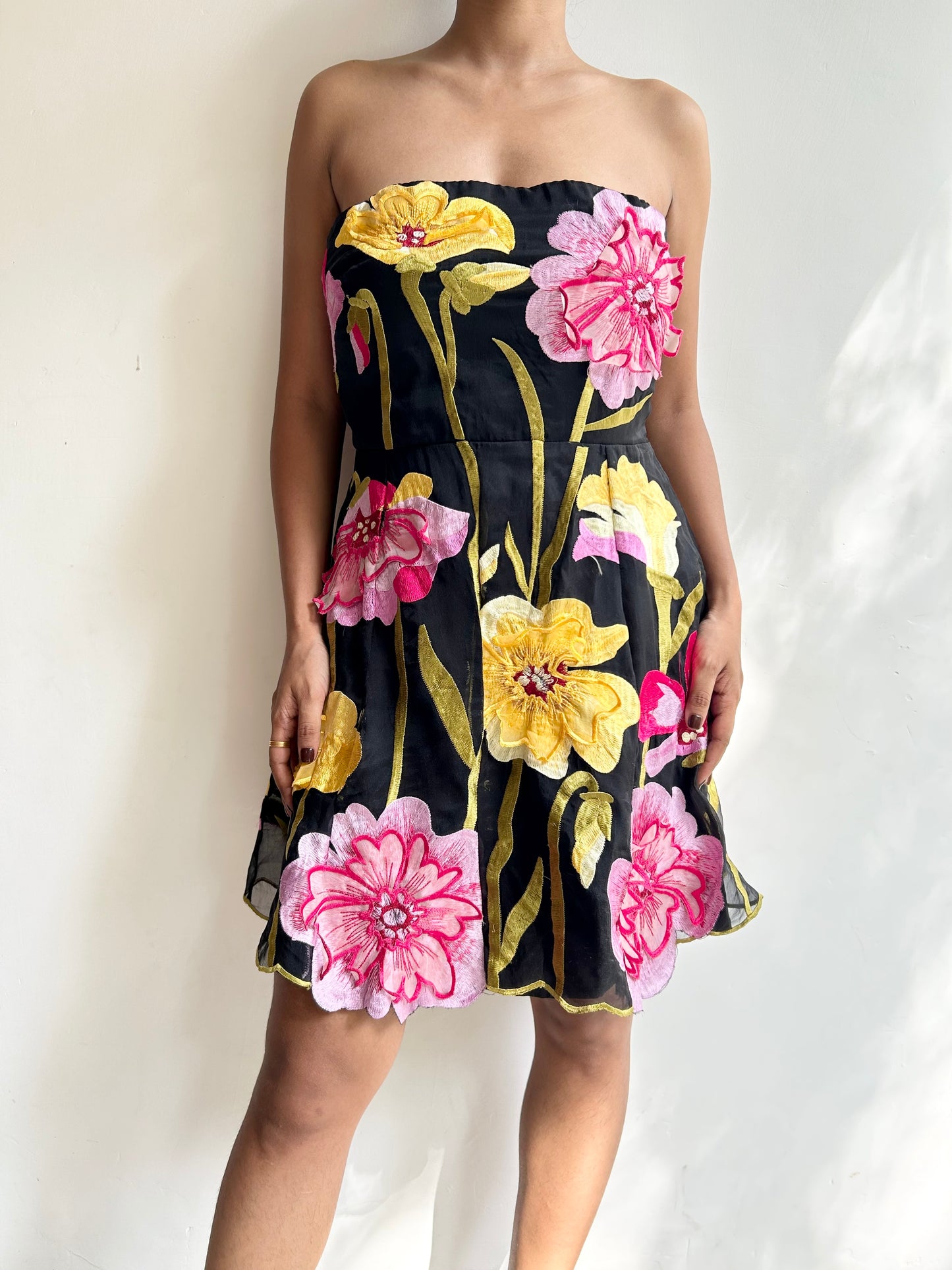 Floral Strapless Dress