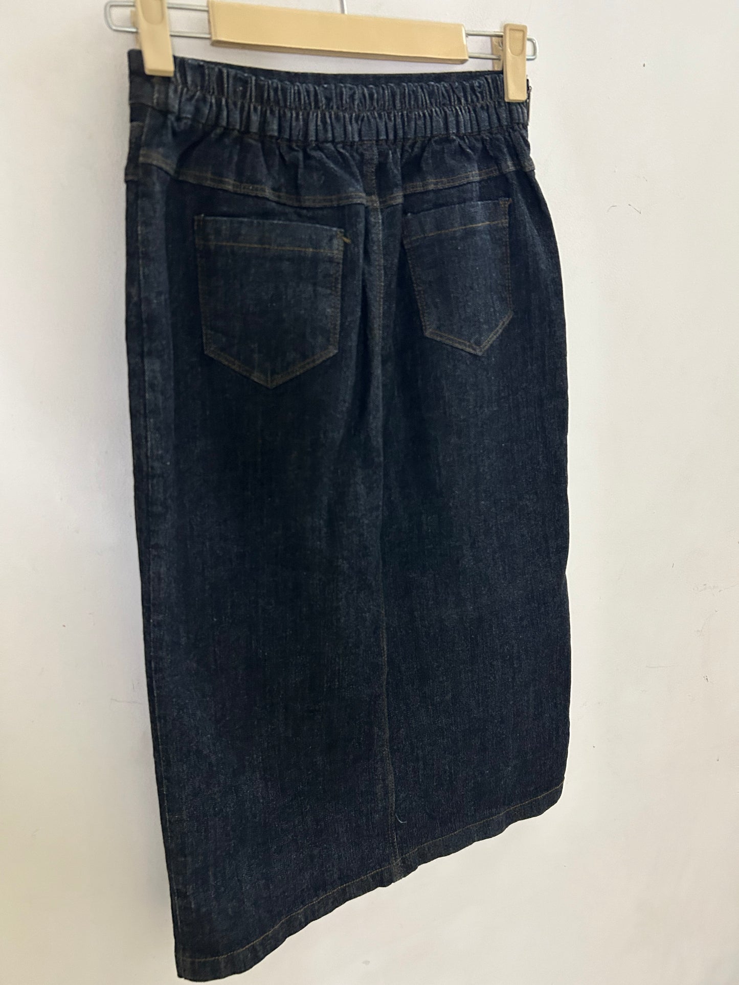 Black Denim Skirt