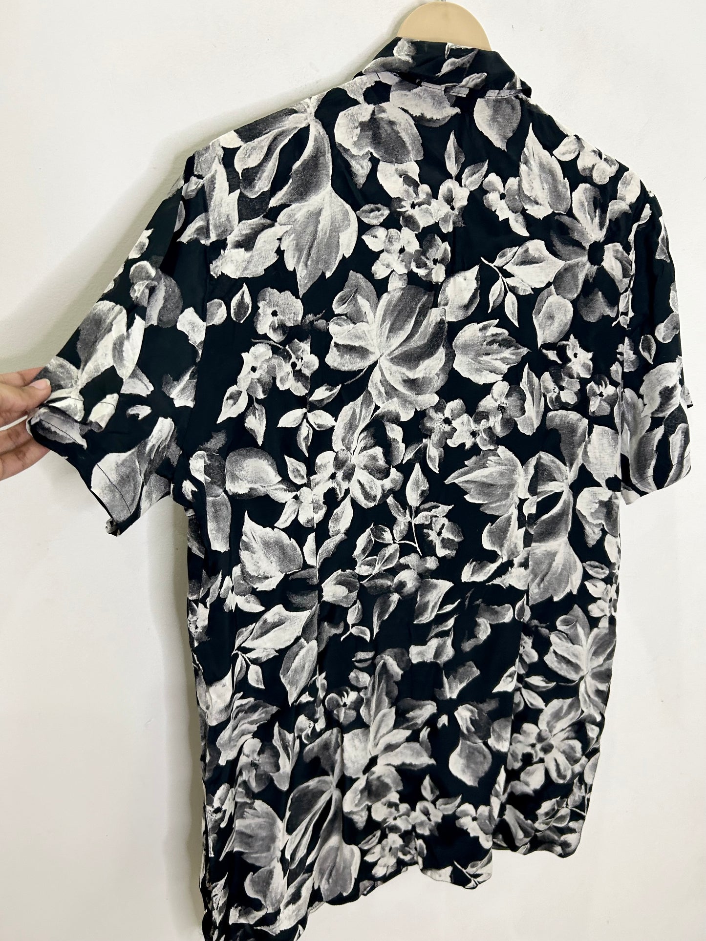 B&W Floral Shirt