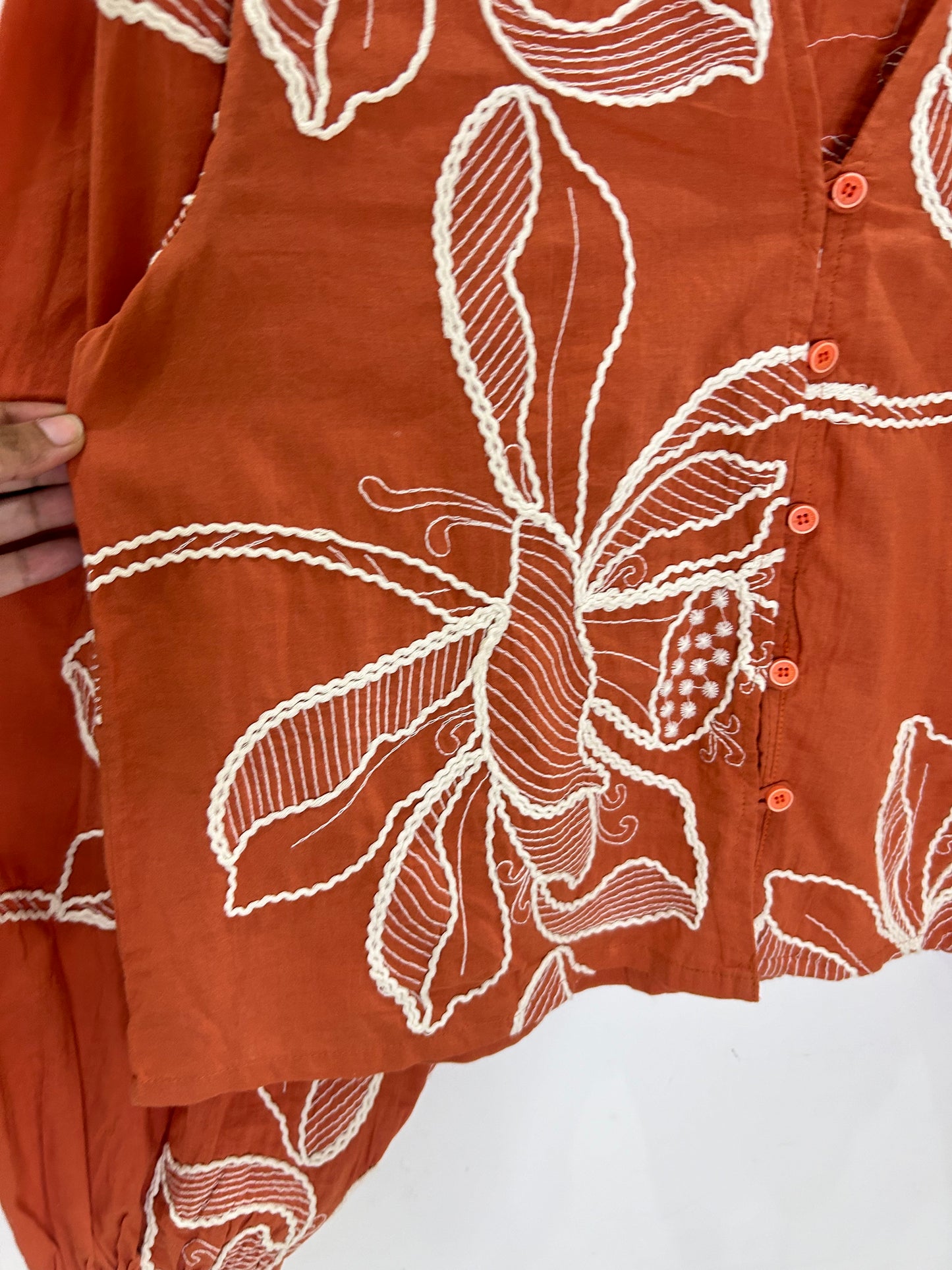 Embroidered Cotton Top