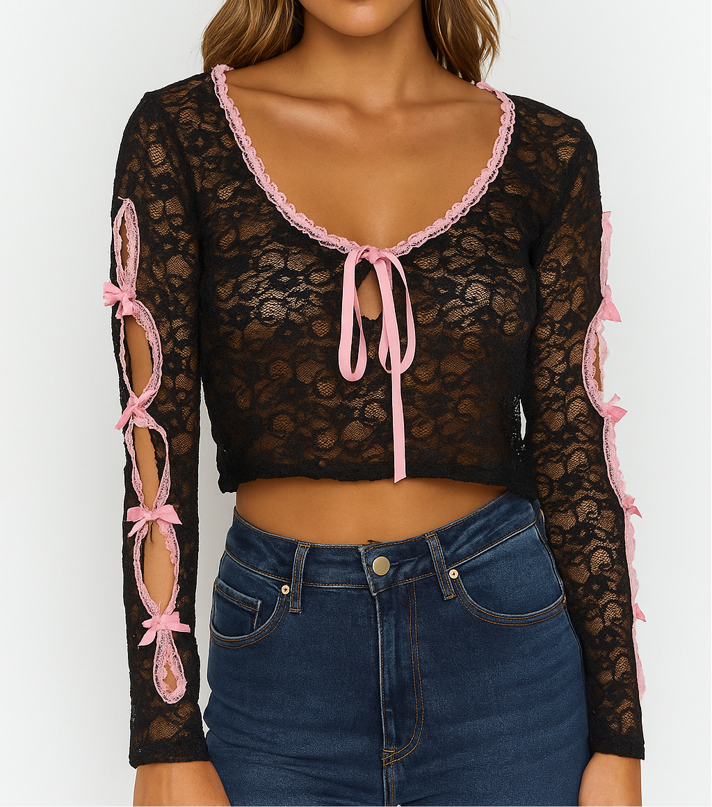 Mesh Knot Top
