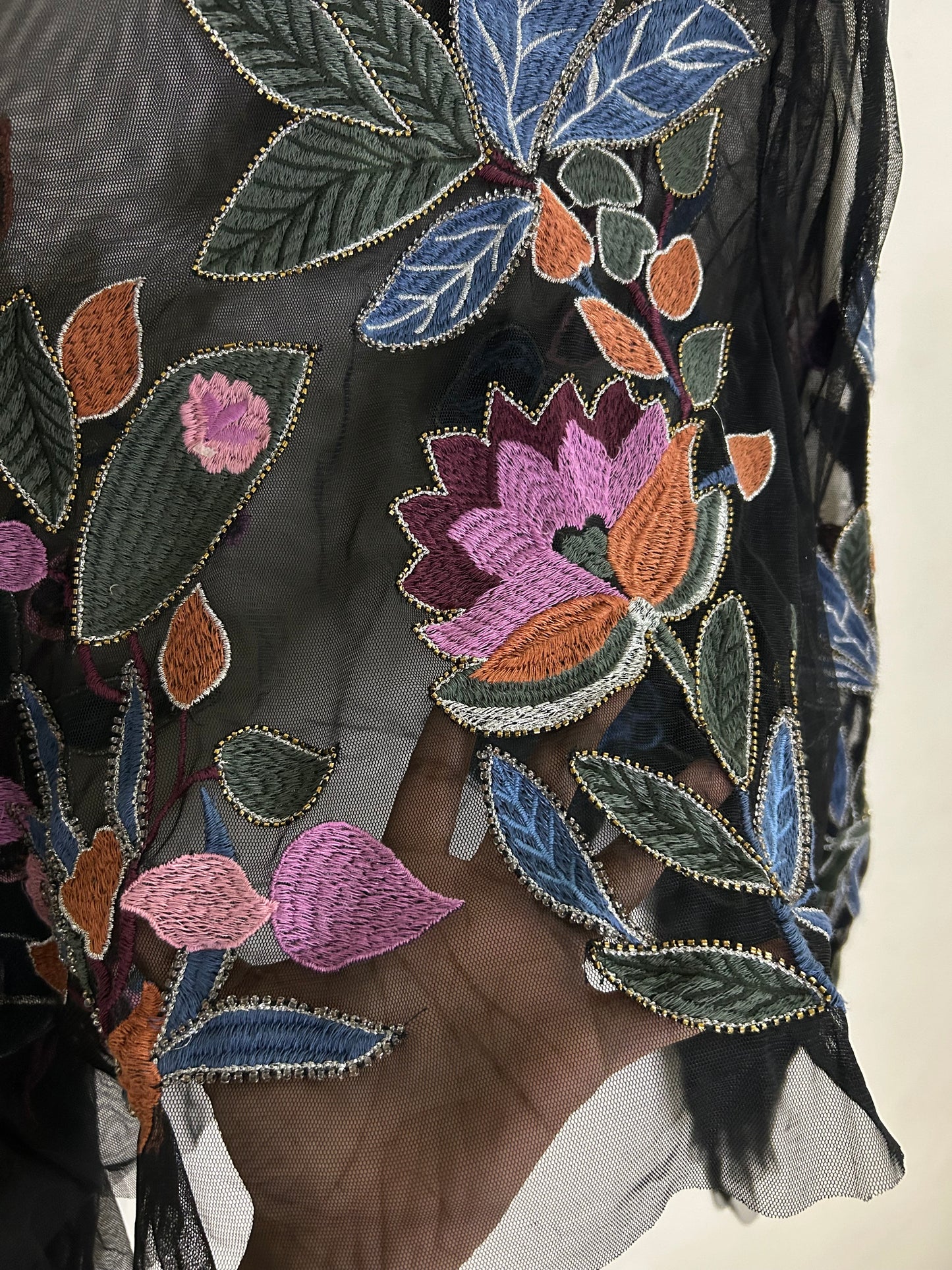 Patchwork Mesh Top