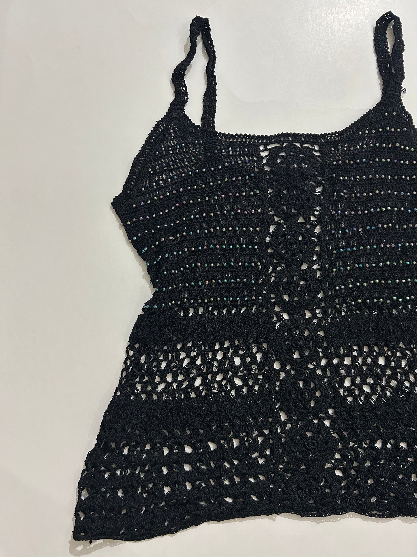 Rhinestone Top: Bust- 34” TO 42”