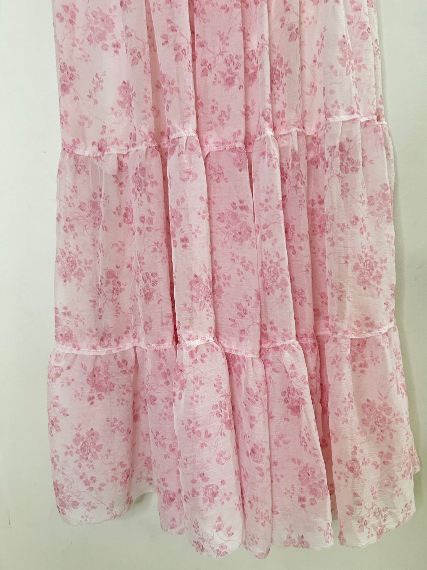 Pink Floral Skirt
