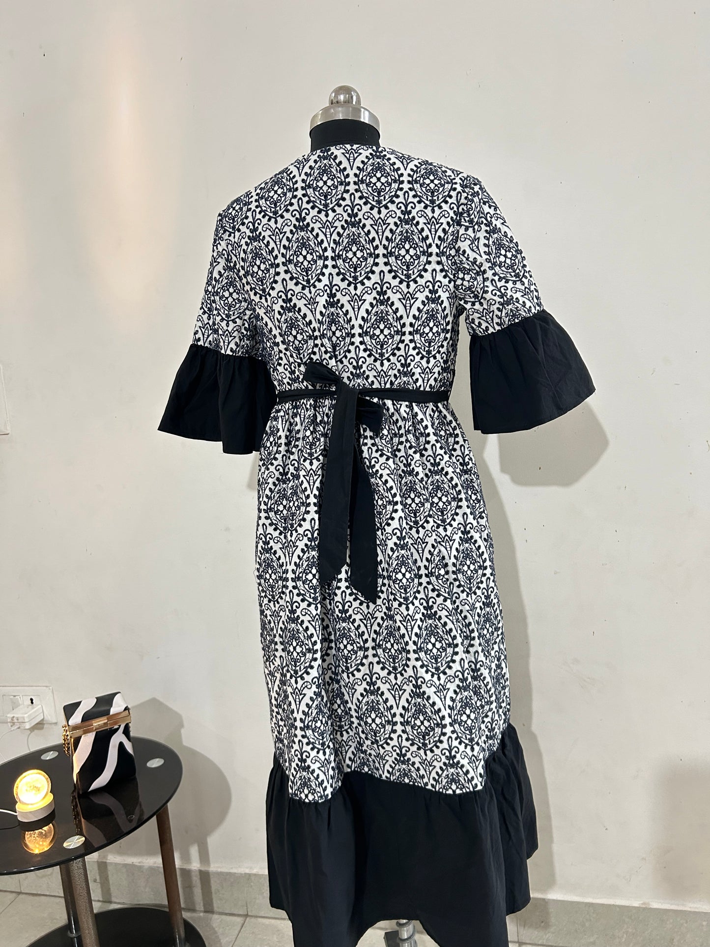 Cotton Full embroidered dress