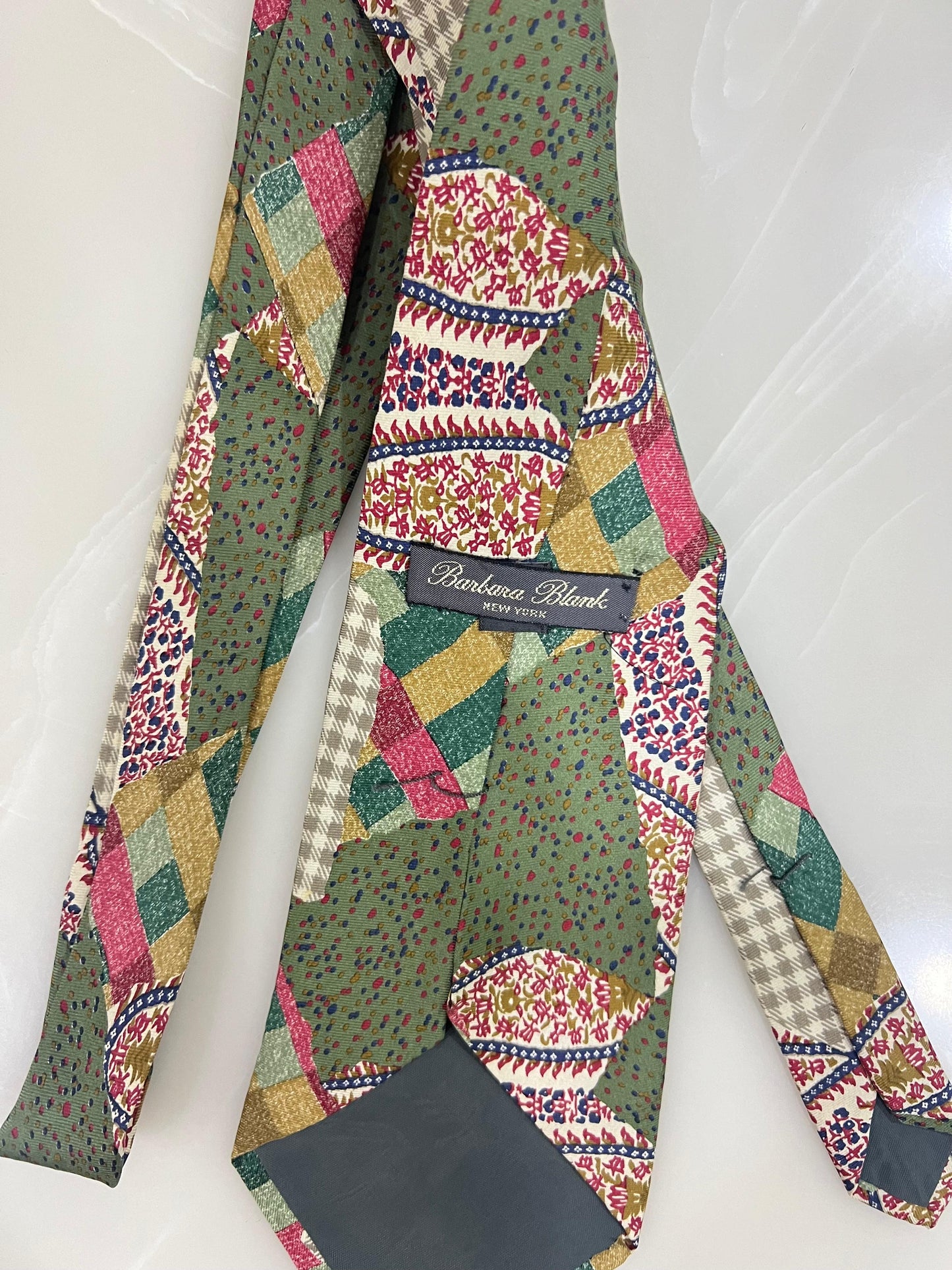 Vintage Patchwork Print Tie