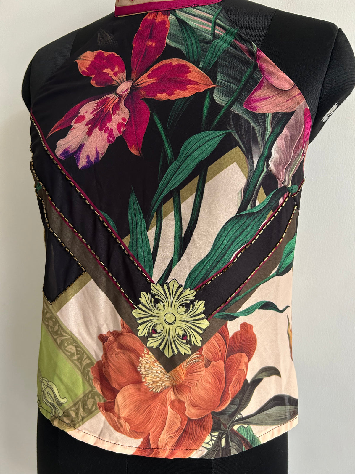Halter neck Beaded Top