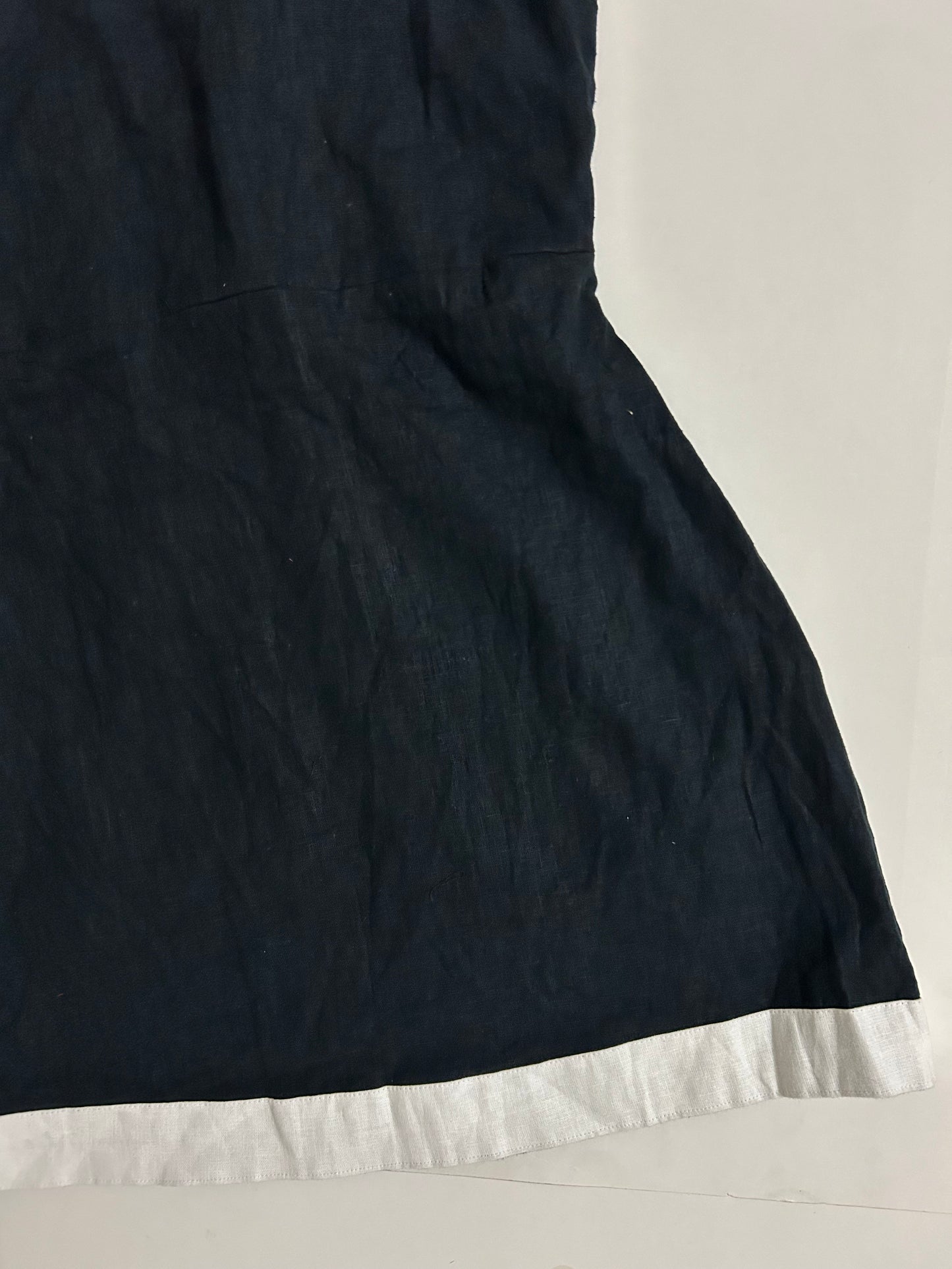 Linen Blend Strap Dress