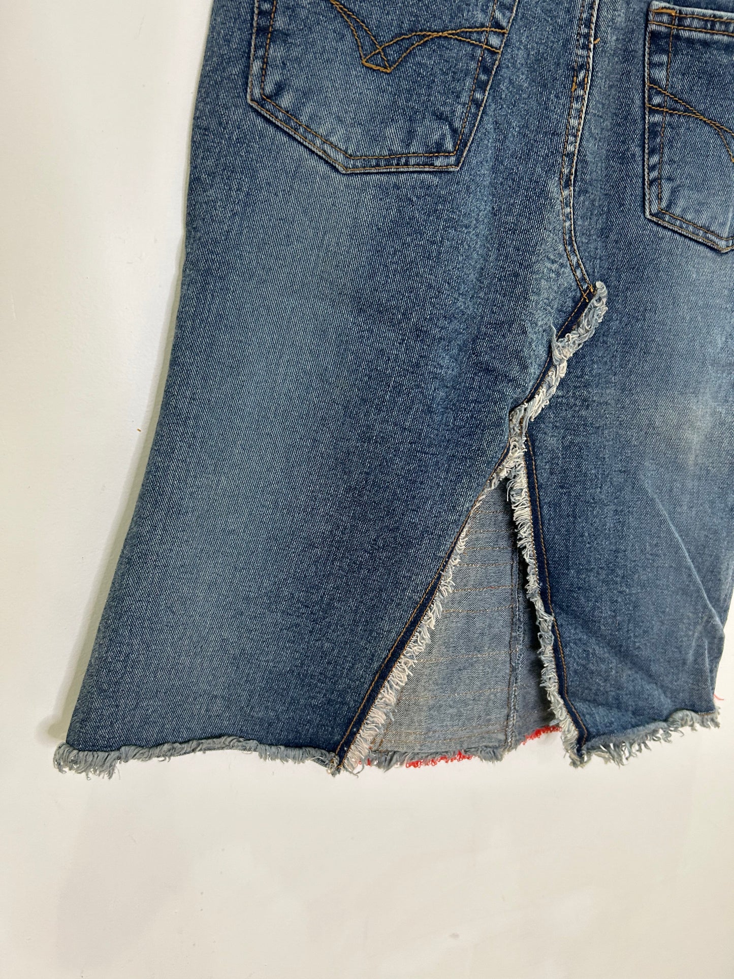 Boho Denim Skirt